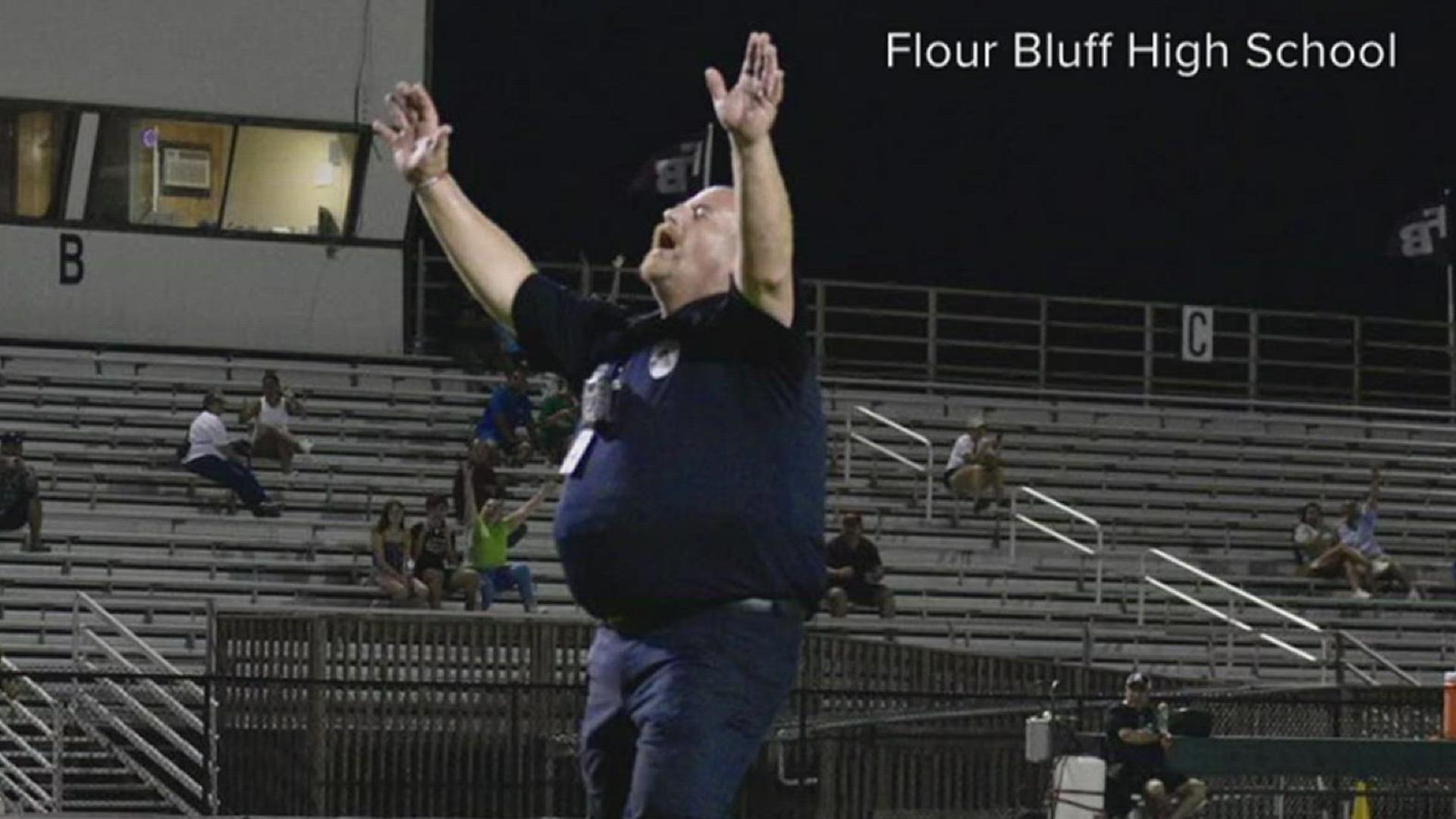 Truancy and Level 3 security officer Joe Kramer was selected after buying two tickets from a Flour Bluff Education Foundation fundraiser on Friday.