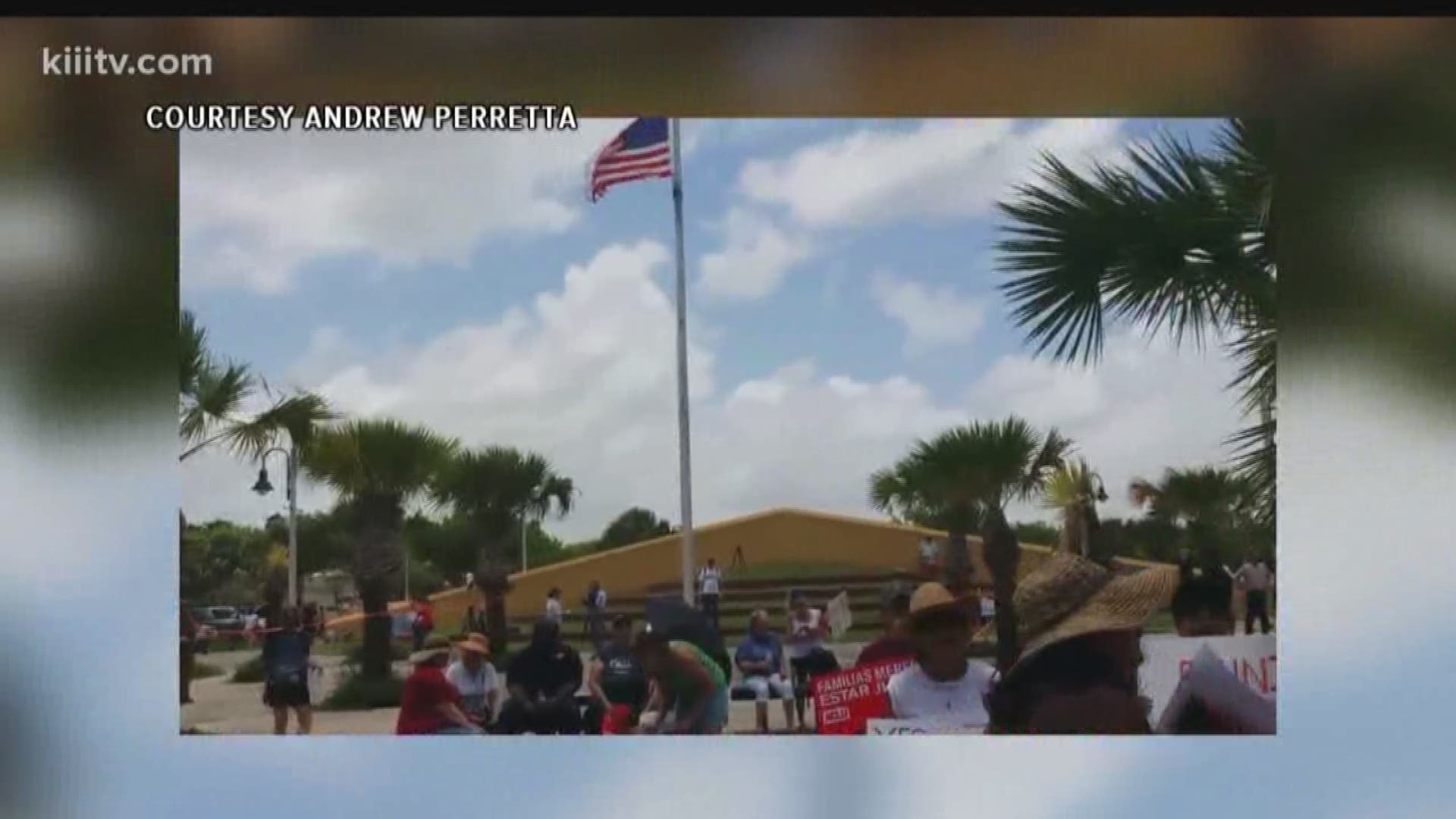 Protesters demand change outside Brownsville Federal Courthouse