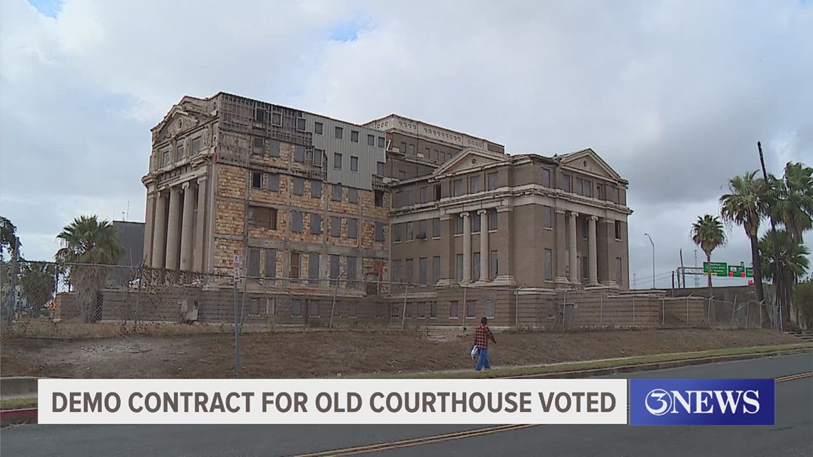 Demolition contract for old Nueces County Courthouse voted on | kiiitv.com