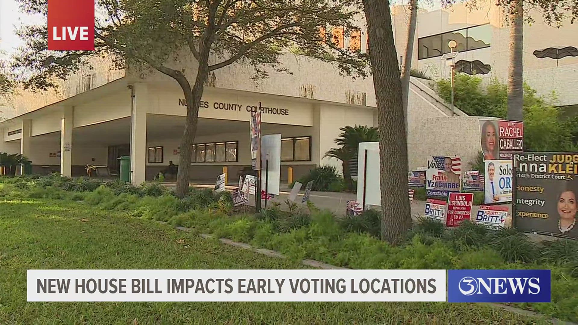 Election leaders in San Patricio County have had to cut back half of their locations because they don't have the resources to man all of them.