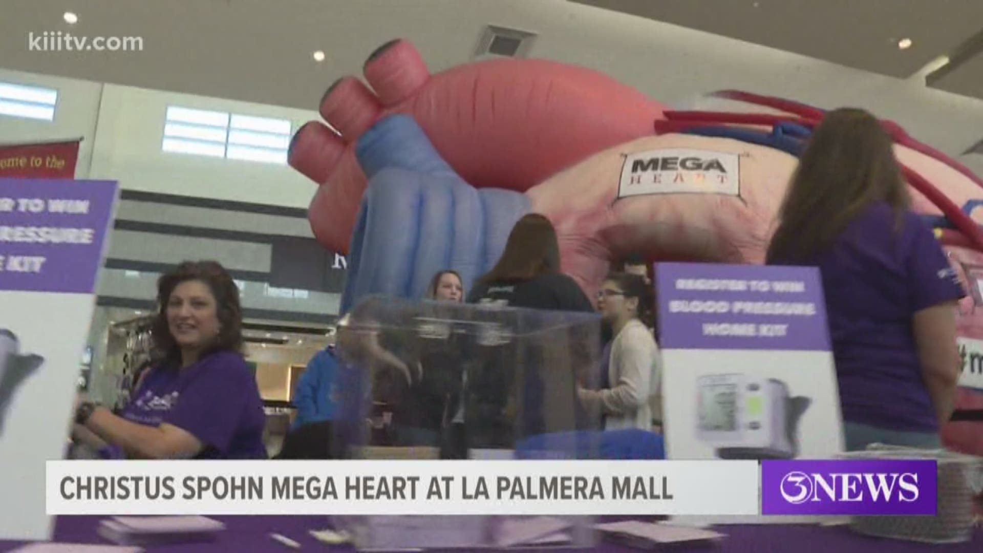 The giant, 26-foot inflatable heart is a walk-through exhibit that gives visitors a close-up, interactive view of how the chambers of our hearts work.