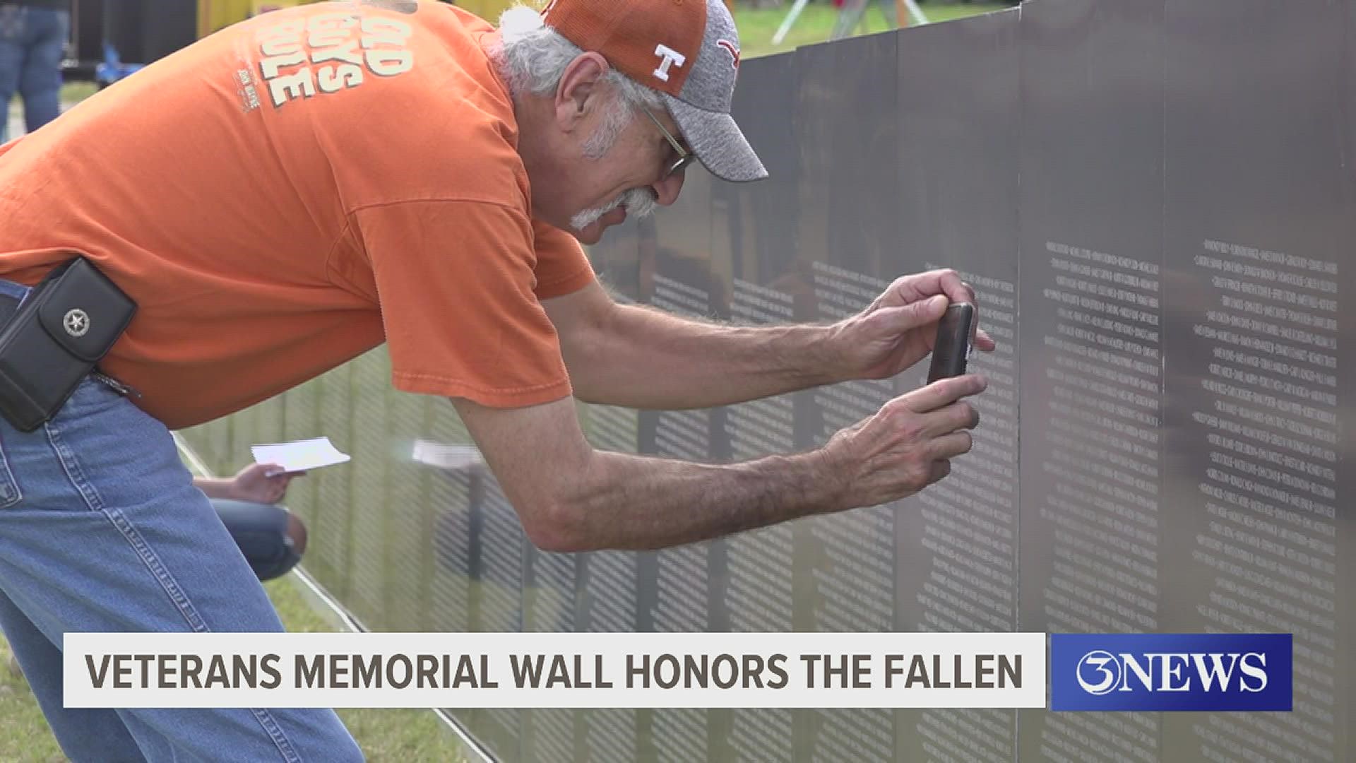 A number of people came out for the opening ceremony Thursday to view the wall of honor, to reflect and to grieve.