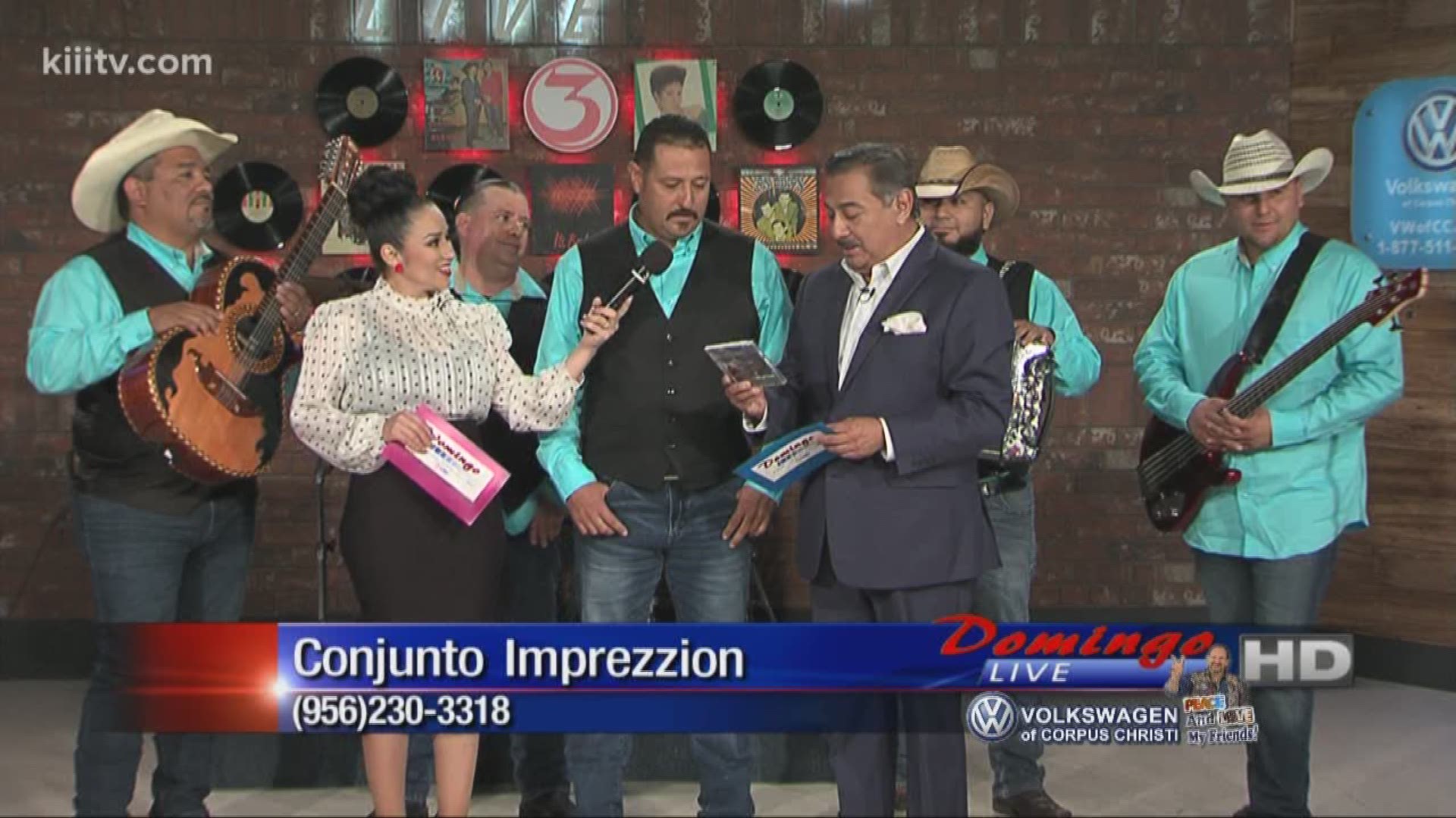 Conjunto Imprezzion Interviewing with Barbi Leo and Rudy Trevino on Domingo Live!