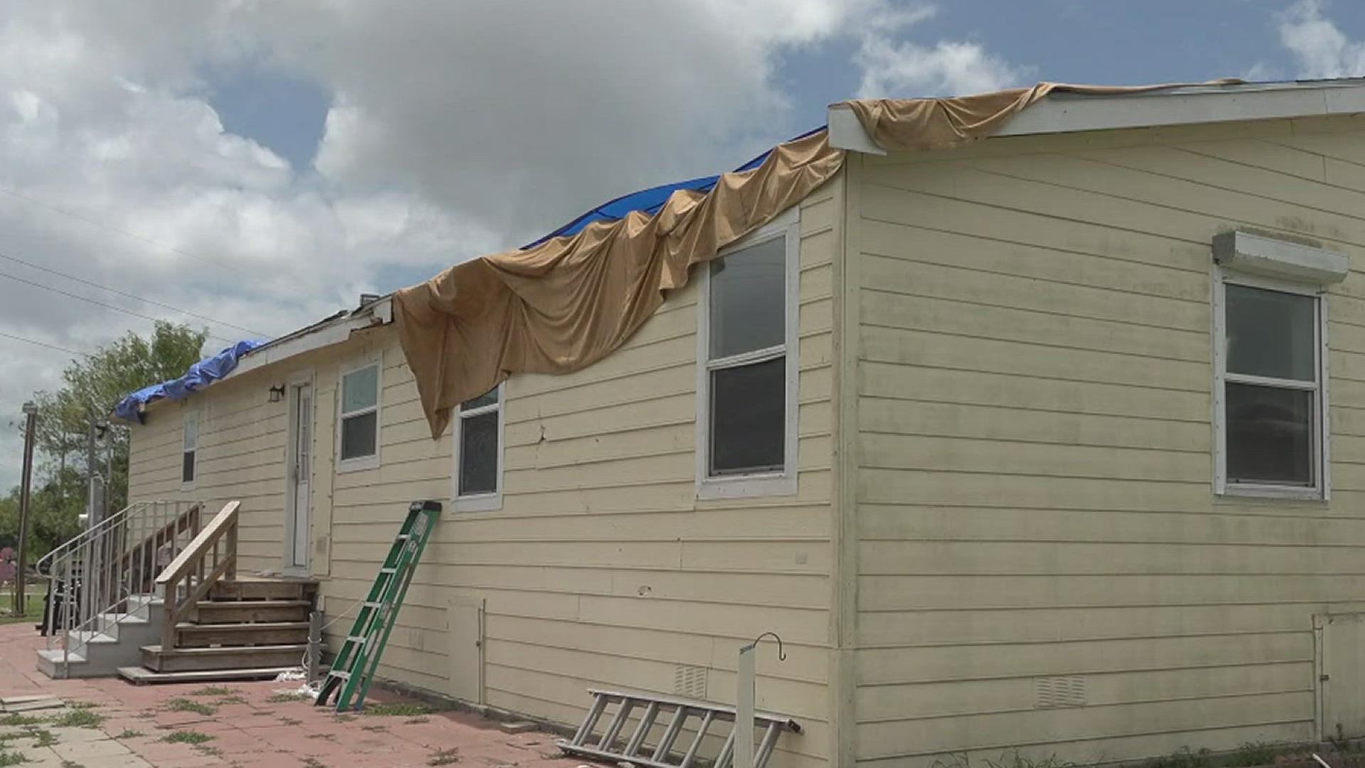 One Rockport couple hopes that the Coastal Bend is not impacted by Hurricane Beryl because they are still trying to repair their home from Tropical Storm Alberto.