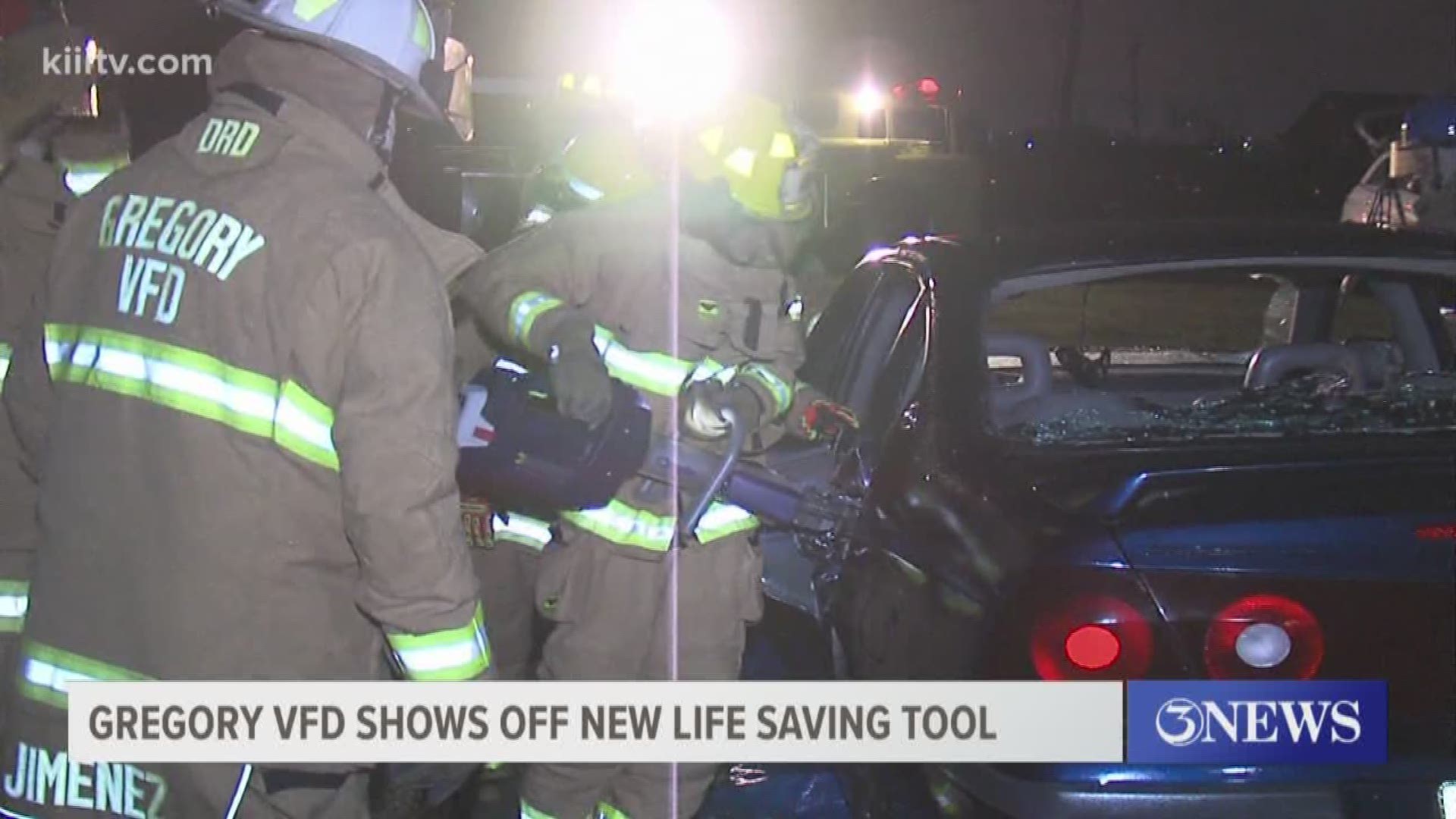 Gregory Volunteer Fire Department receives 'Jaws of Life' from Cheniere