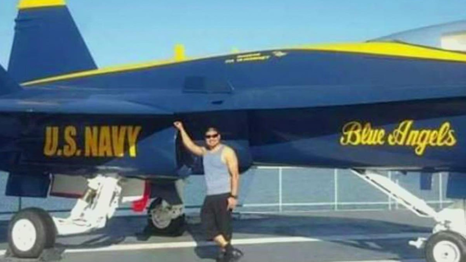 Little did Jose Cruz know when posing for a picture with this Blue Angels plane years ago, he would one day get the opportunity to live out a lifelong dream.