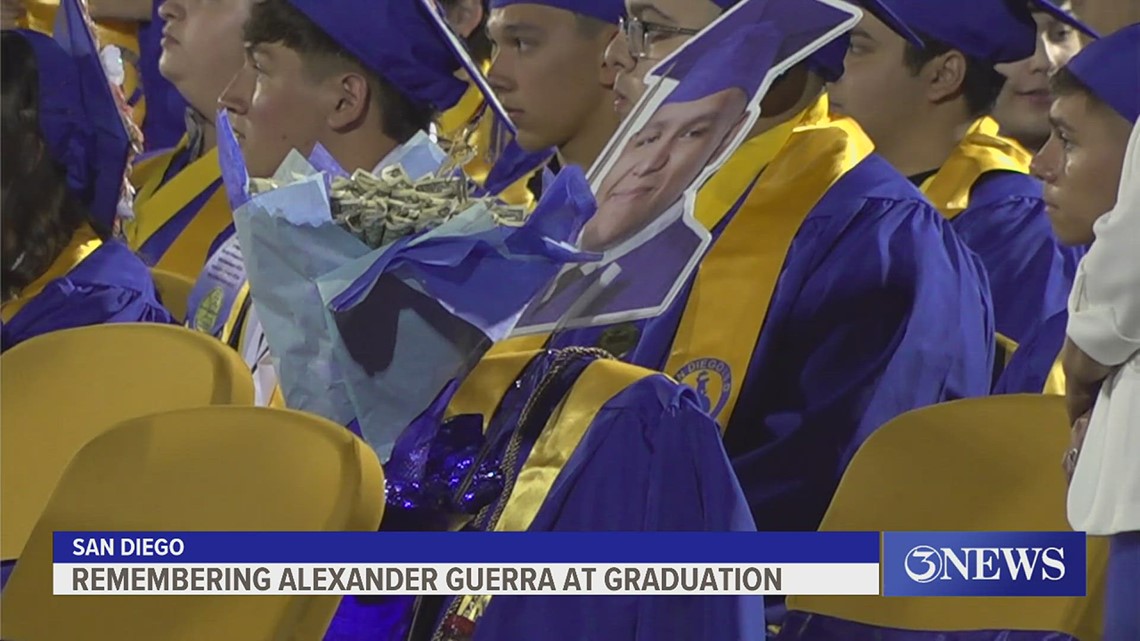 Students, faculty remember the life of Alexander Guerra at graduation just hours after his death in fatal crash