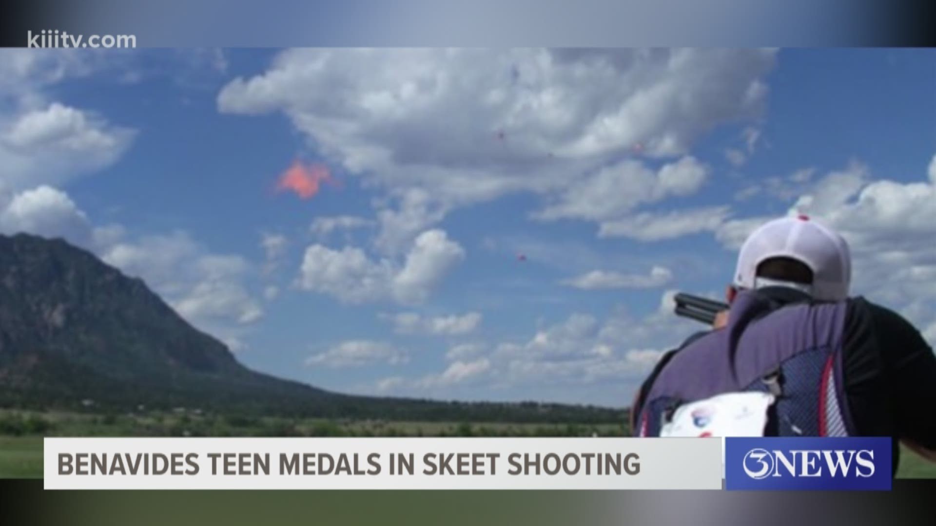 17-year-old David Carlos Garza won the silver medal for skeet shooting at the National Junior Olympics in Colorado Springs.