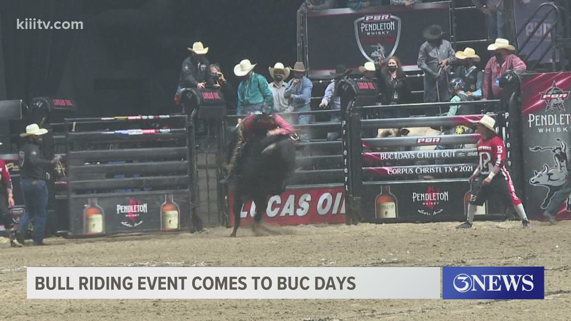 Fans watched as the top 45 bull riders from around the world competed for the top scores.