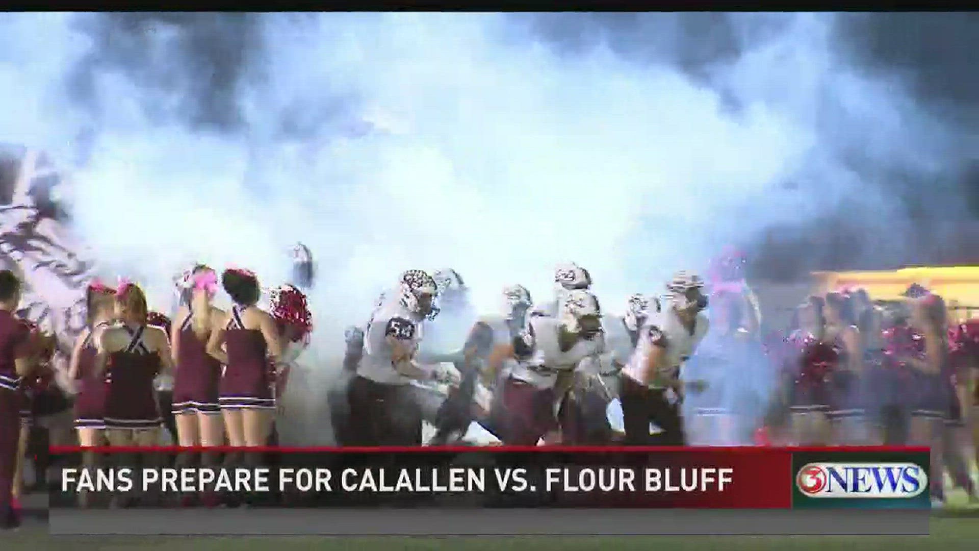 The 30-5A District Championship football game between Calallen and Flour Bluff high schools kicked off at 7 p.m. Thursday at Calallen High School's Wildcat Stadium.