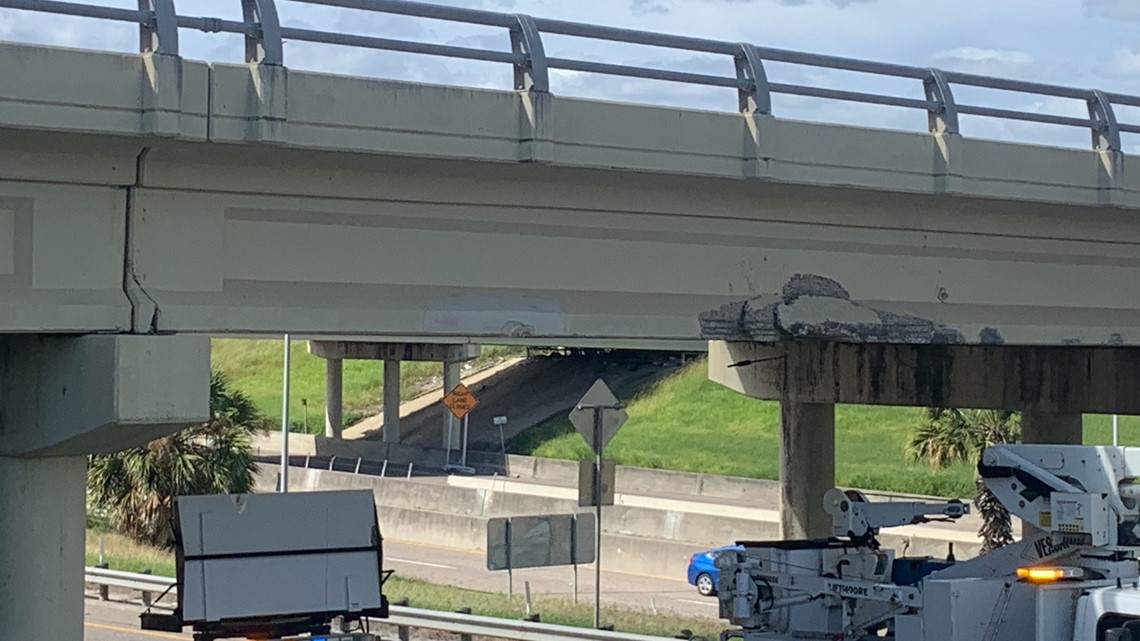 Traffic to Harbor Bridge reopens after truck hits overpass | kiiitv.com