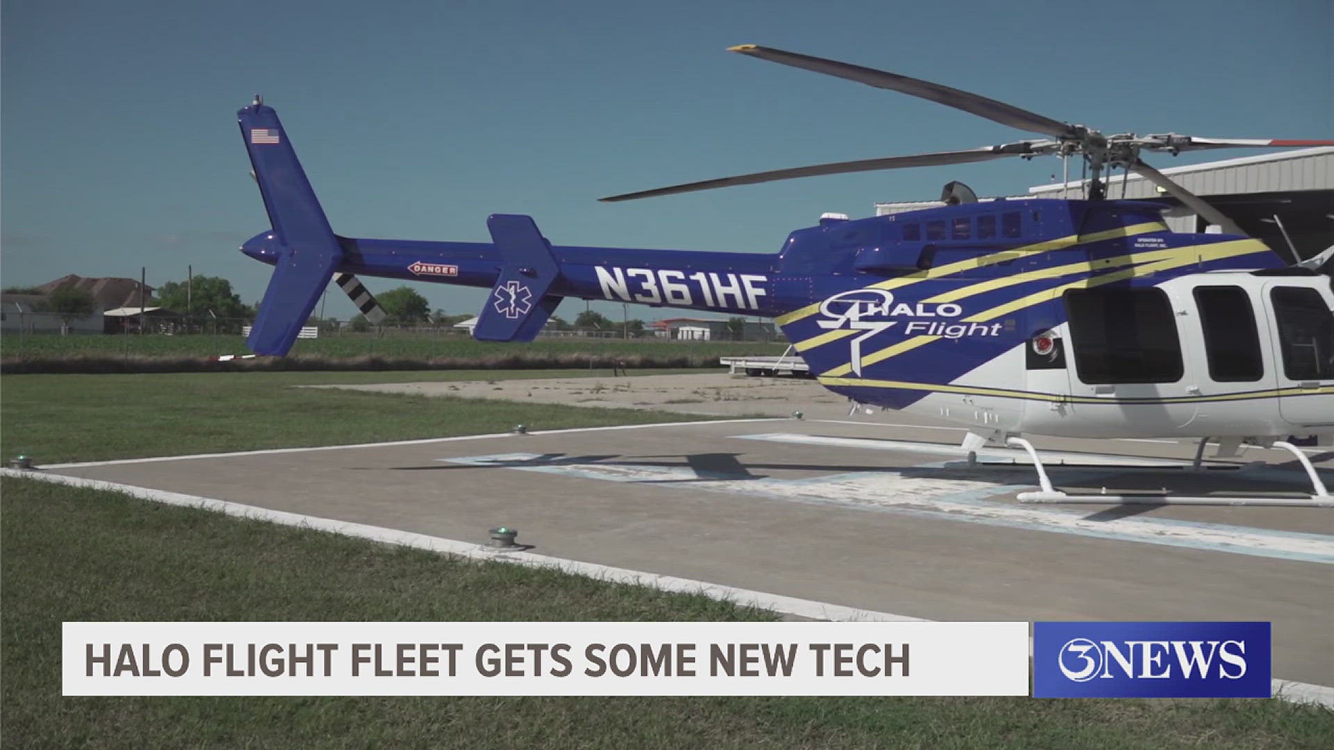 The newest fleet member Bell-407 GXi helicopter.
