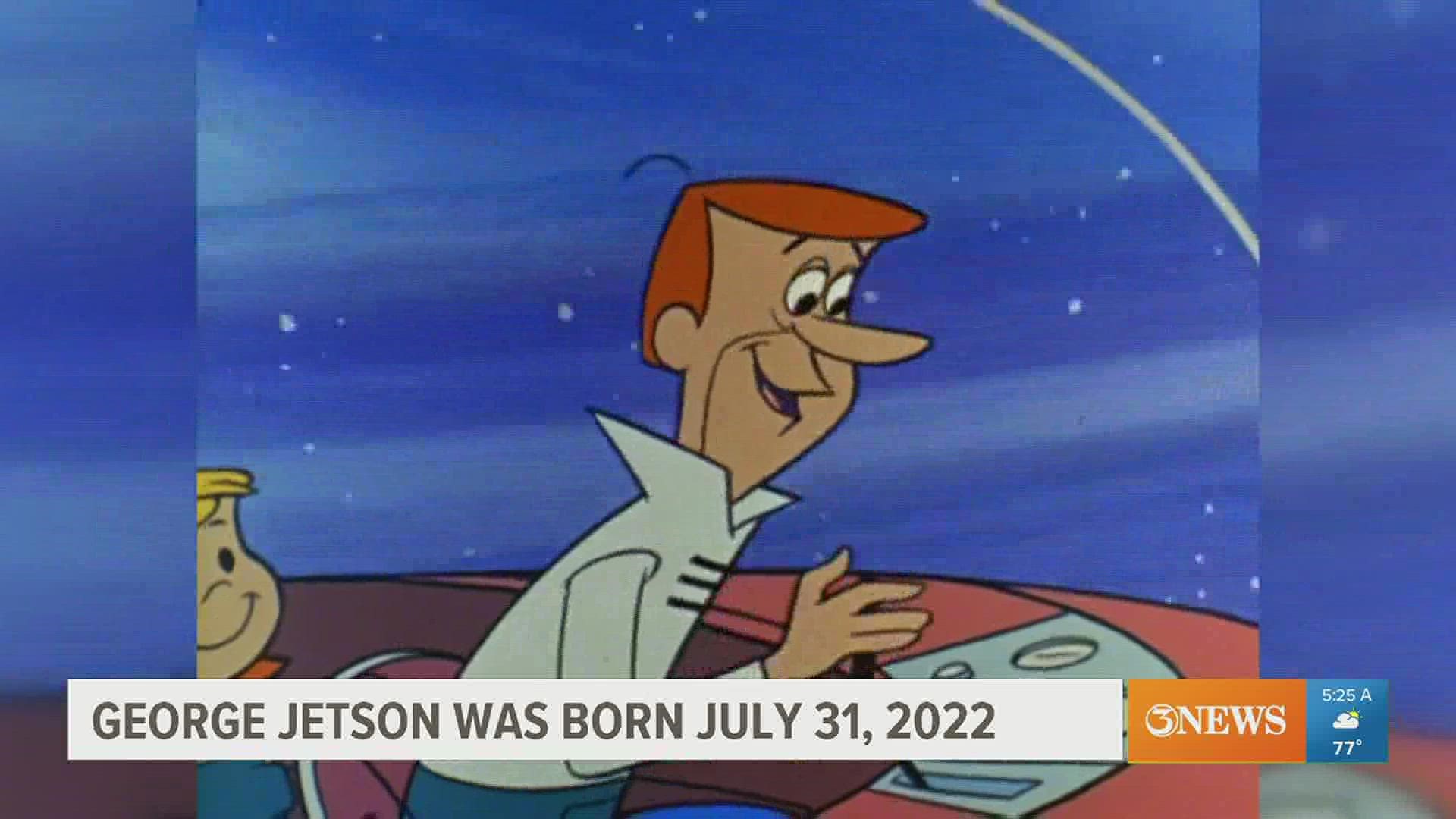 A viral post on Twitter claimed George Jetson was born July 31, 2022. It adds up.