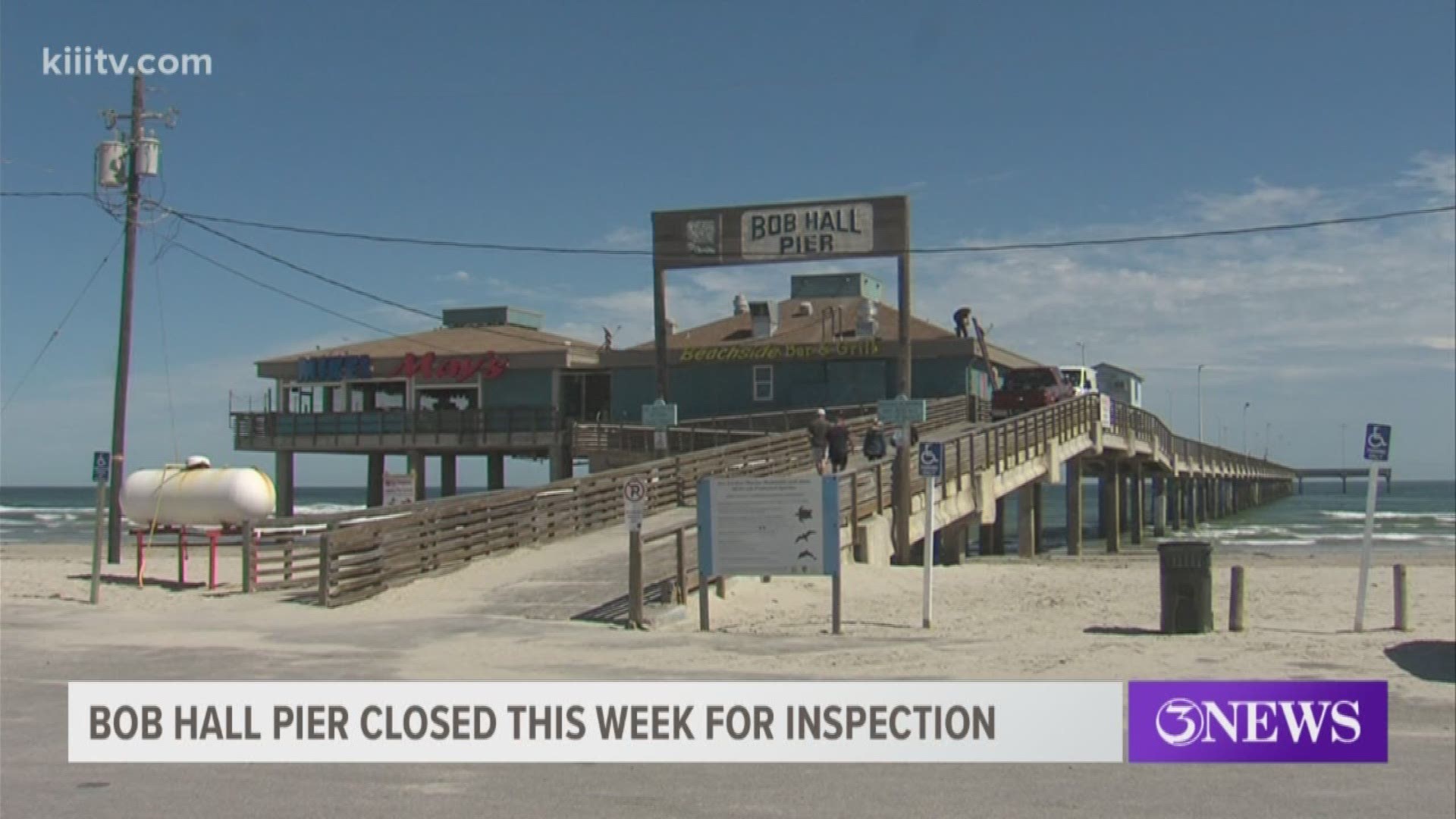 Planned inspections will keep the pier closed to the public for the week
