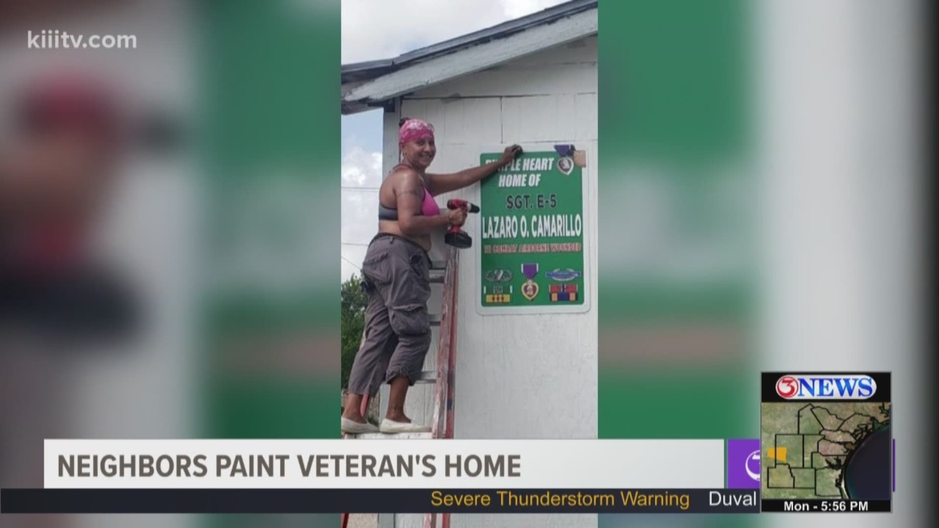 72-year-old Lazaro Camarillo is a Vietnam Veteran and a Purple Heart recipient; he's lived in his home since the '80s.