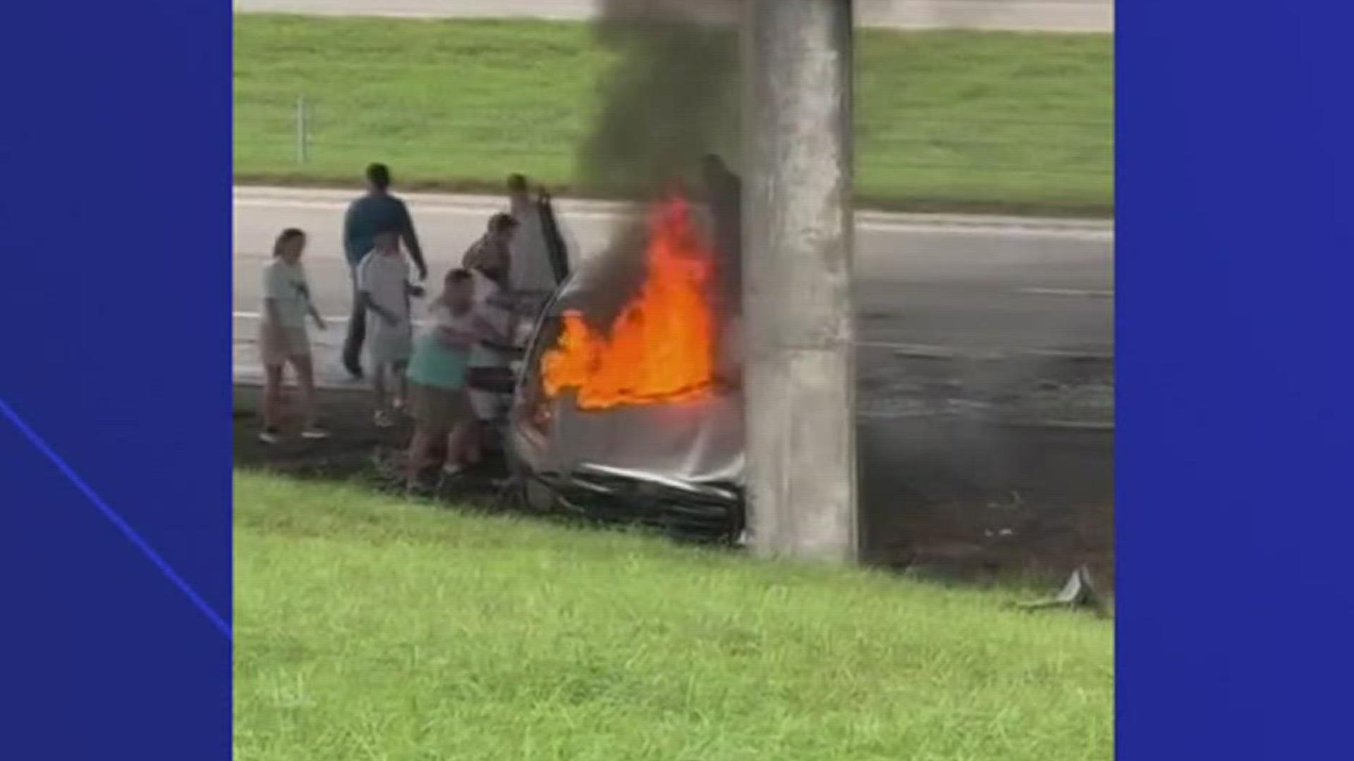 54-year-old Misael Lugo was headed north on I-37 at a high rate of speed and experienced a blowout of one of his truck's tires, according to DPS.