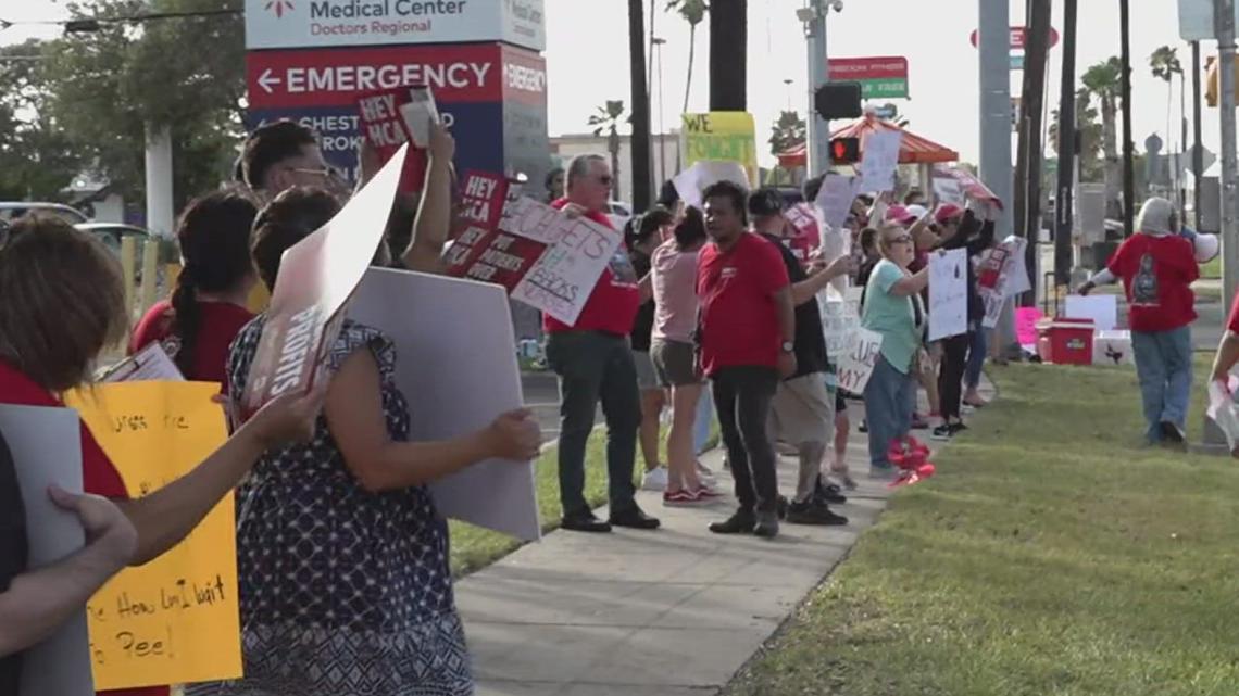 Corpus Christi Medical Center nurses protest for contract negotiations ...