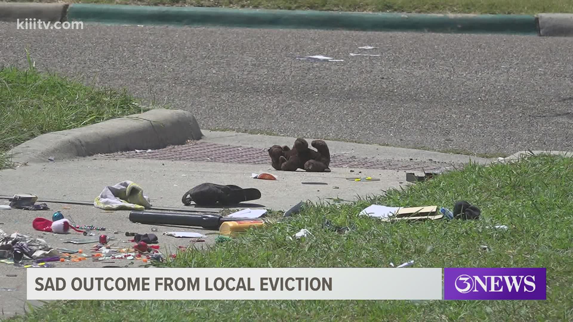 Shortly after the eviction took place Wednesday, photos began to surface across local rescue groups, showing pets left in the heat and in need of help.