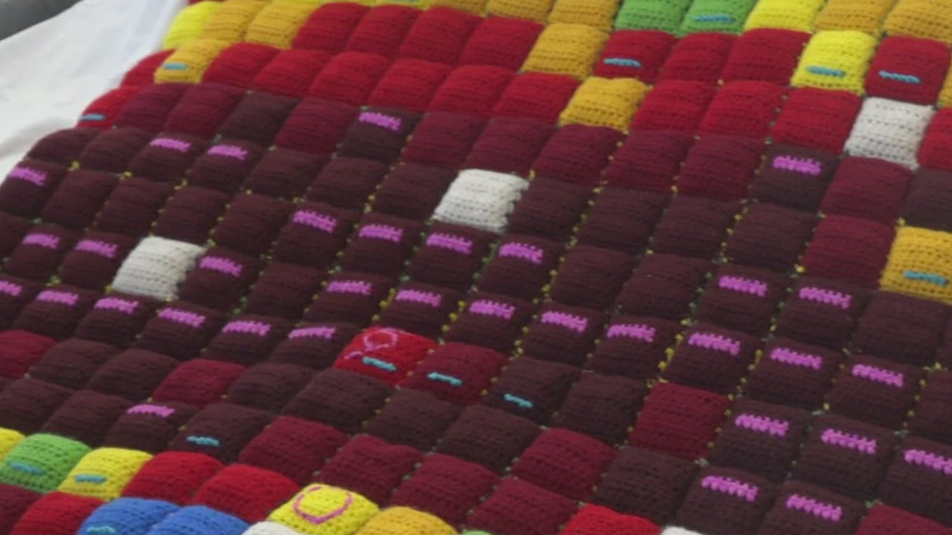 She was inspired to make her own temperature blanket after seeing different variations of it circulating around the online crochet community.