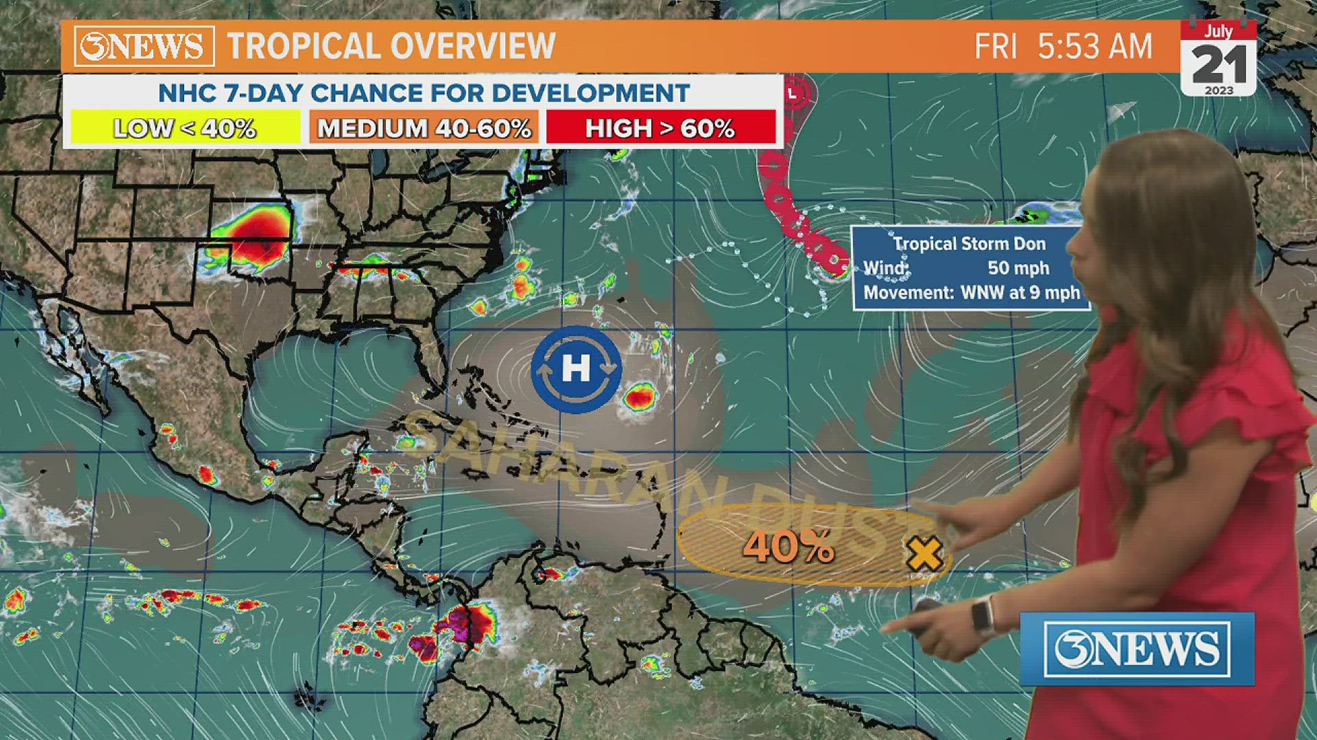 Another round of Saharan dust is on the way early next week.