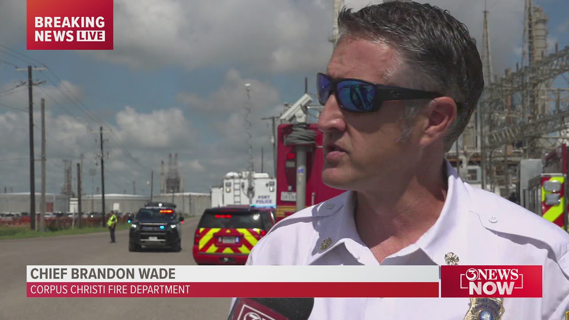 New fire chief Brandon Wade explained the procedures on responding to these types of fires.