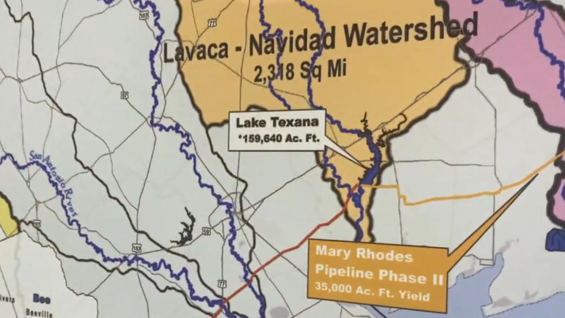 According to Corpus Christi Water COO Drew Molly, due to an agreement with TCEQ, Lake Texana and the Colorado River are not included in our lake storage levels.