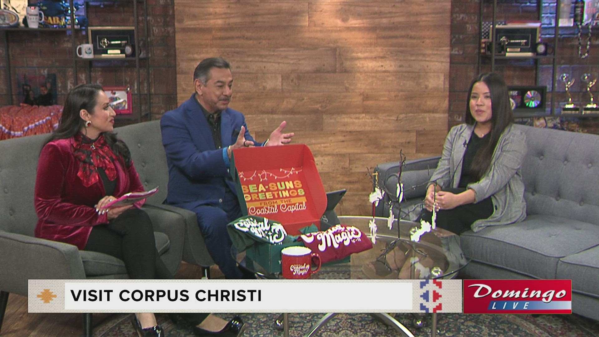 Visit Corpus Christi's America Segura joined us on Domingo Live to promote her organization's online Merry Days by the Bay campaign and seasonal merchandise.