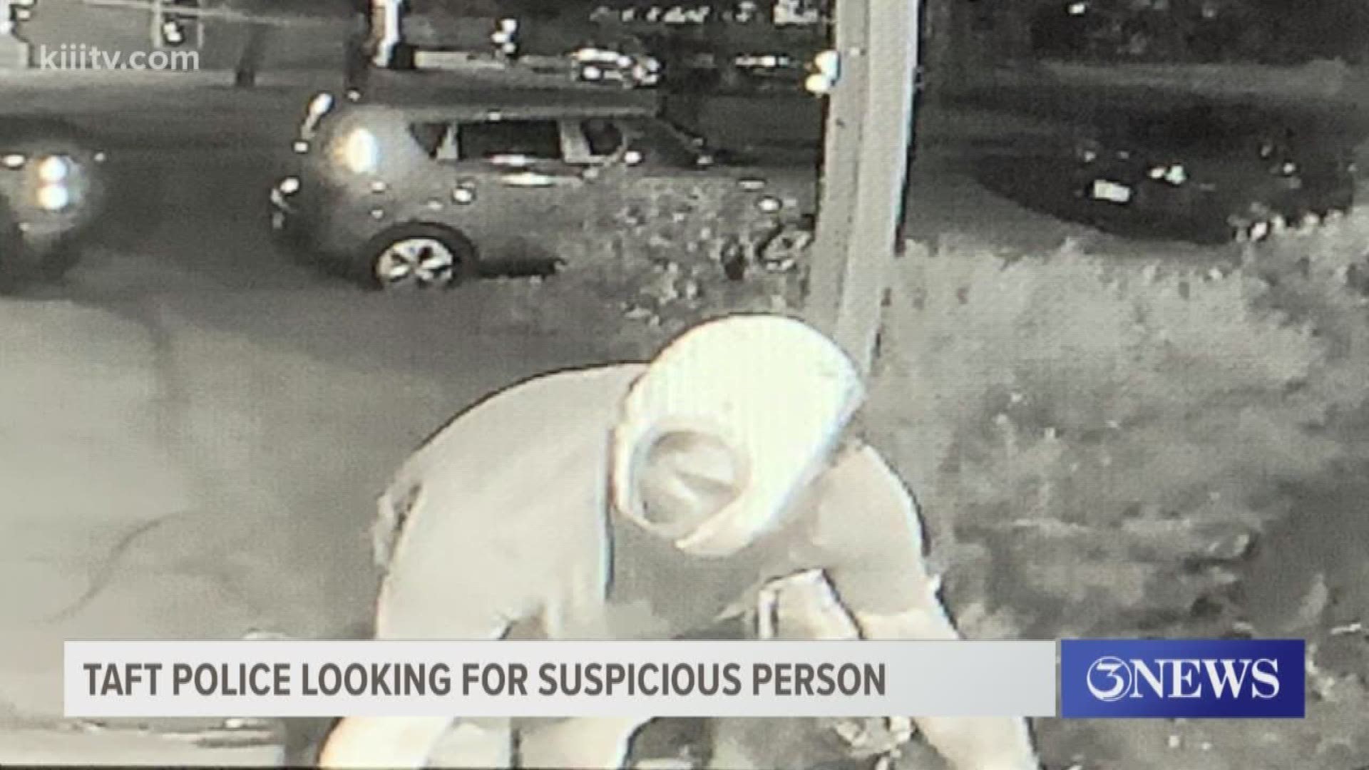 The suspicious man was pictured wearing underwear as a face mask.