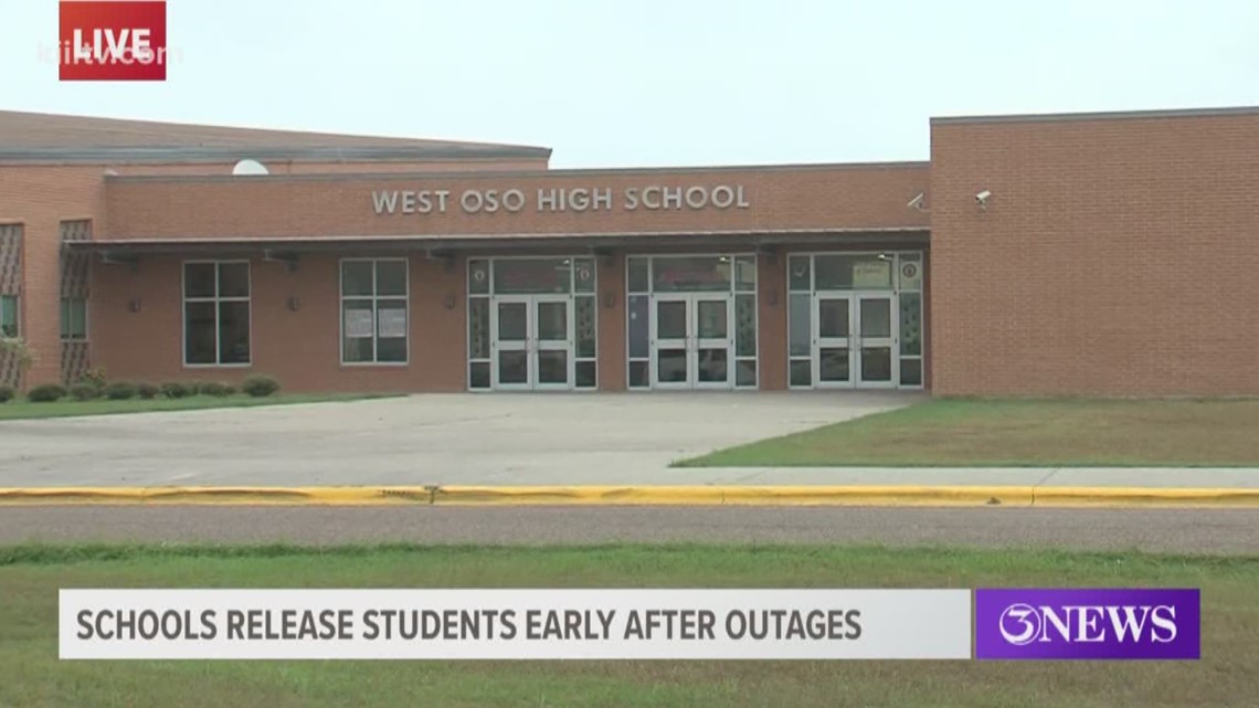 West Oso ISD releasing students early due to power outage on all