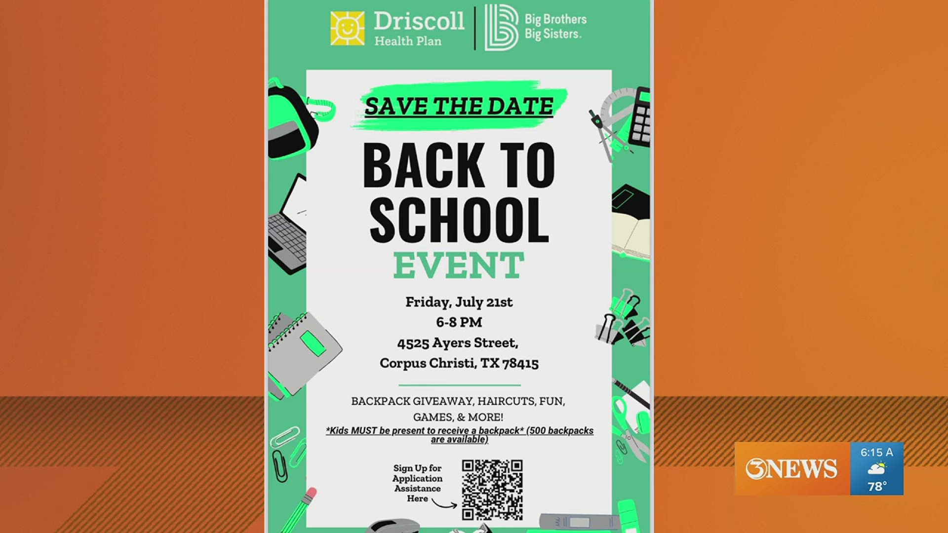 Big Brothers, Big Sisters and Driscoll Health Plan wants to help kids  succeed going back to school