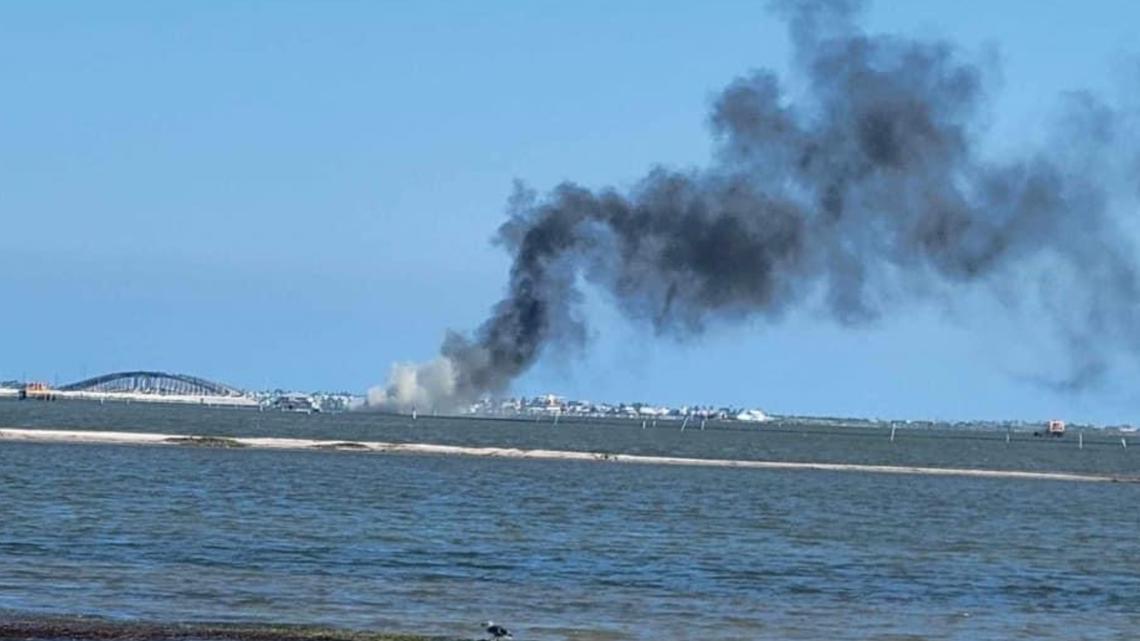 CCFD respond to boat fire near Humble Channel Sunday afternoon | kiiitv.com