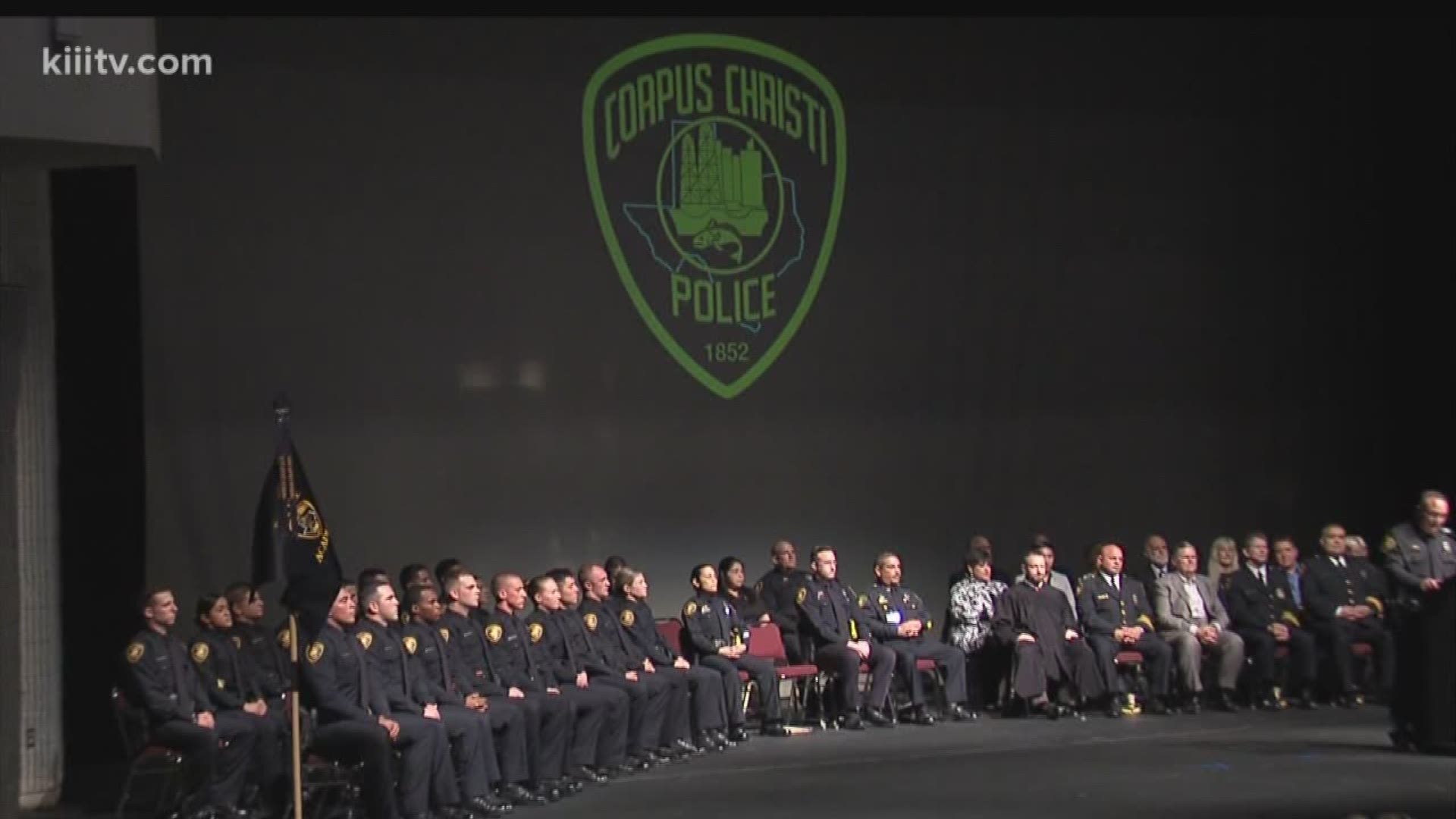 Cadets from the 76th Corpus Christi Police Academy graduated Friday at the Selena Auditorium and will soon be patrolling the streets.