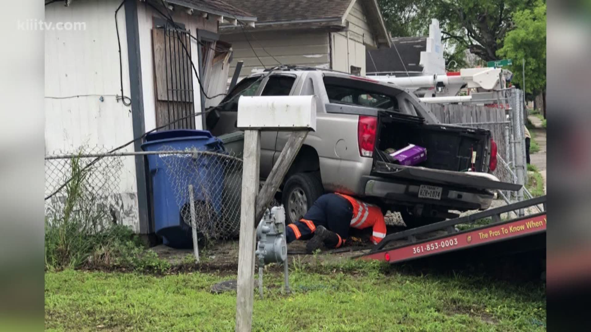 Police said the 26-year-old driver was ticketed for making an unsafe lane change, having an expired license plate, not having a license, and not having proof of insurance. Her truck was impounded