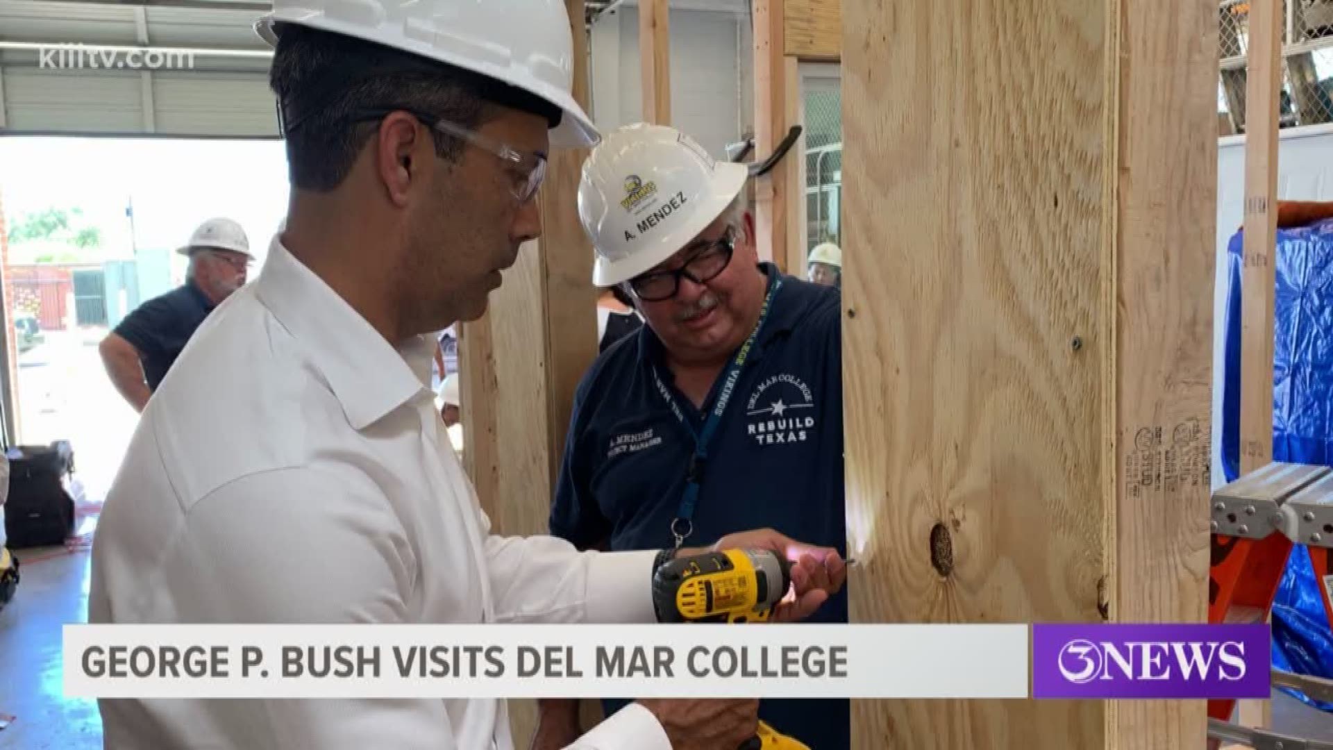 Texas Land Commissioner George P. Bush is on a trip to visit 50 school campuses across the state. On Thursday, Commissioner Bush stopped at Del Mar College.
