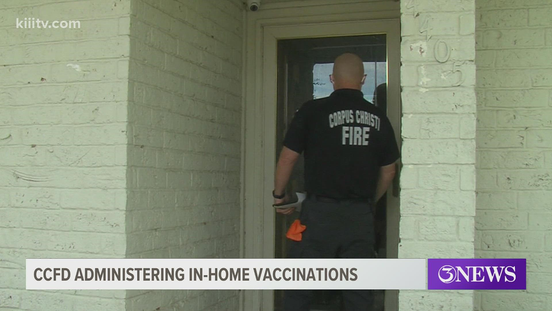 Over the past two weeks, firefighters have administered over 300 vaccines.