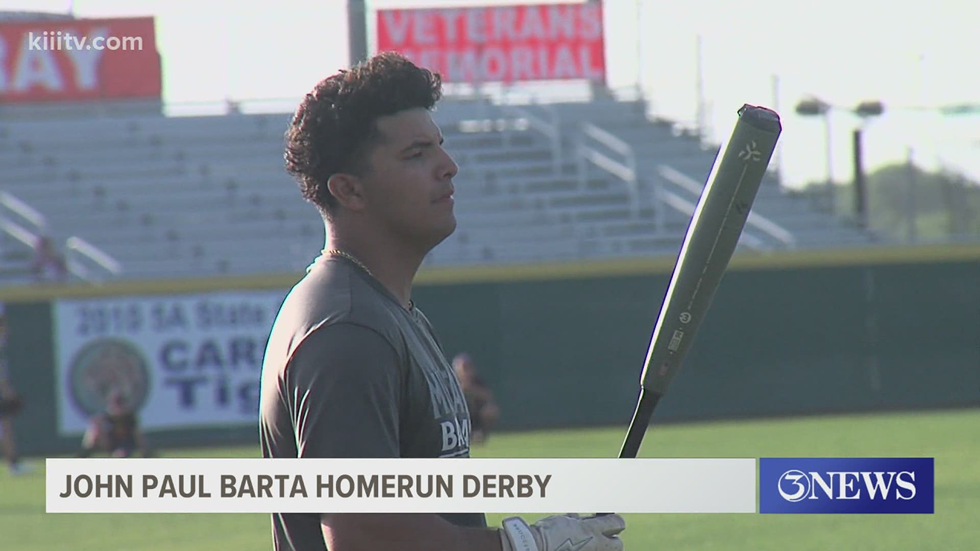Andrew Garcia hit 12 homeruns in the first round and would go on to win the $1,5000 scholarship honoring the former Army corporal killed in Iraq in 2006.