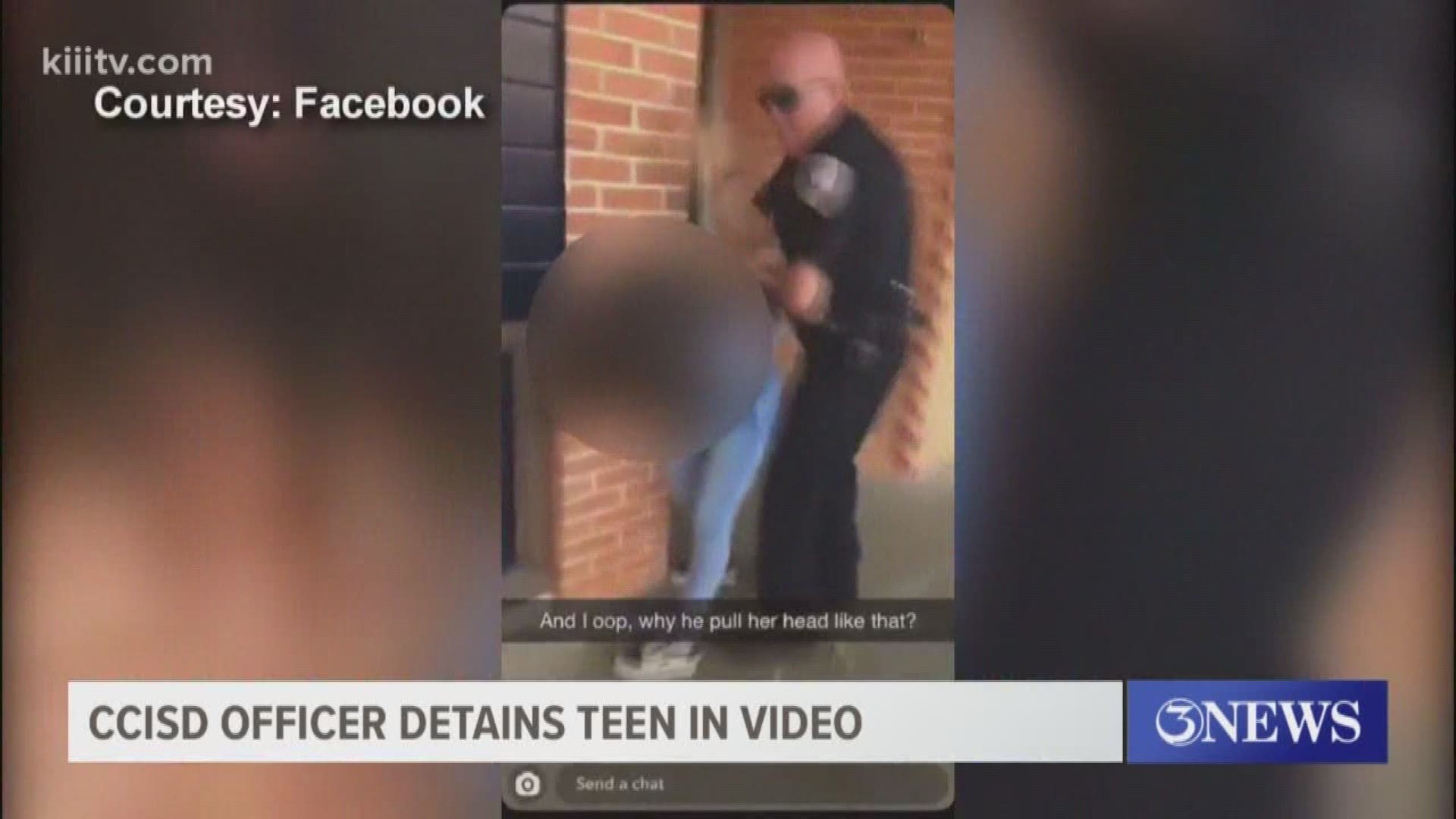A social media post is making its round online that showed a teen at Carroll High School being detained during school hours.