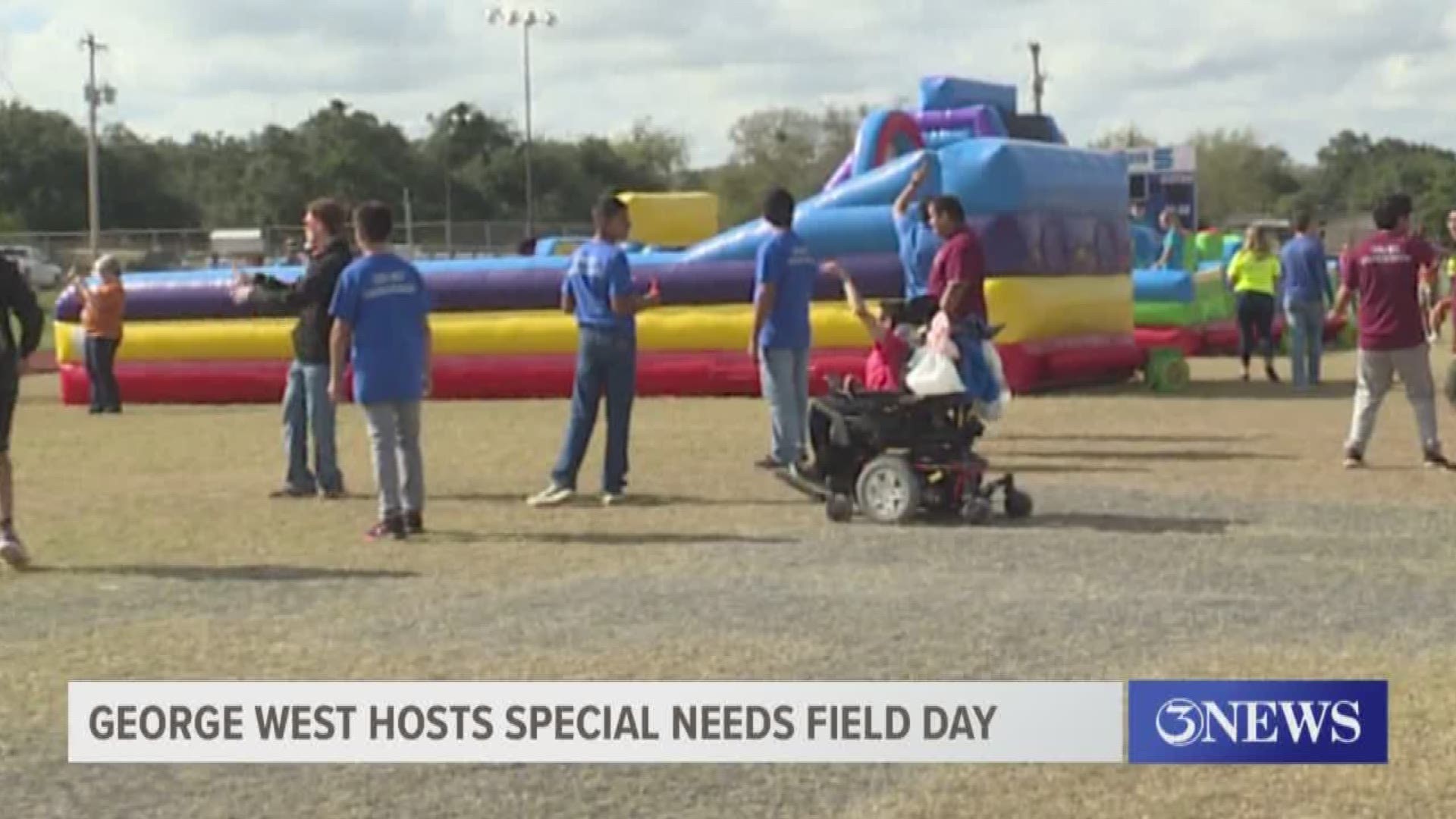 More than 250 kids with special needs over in George West got to participate in an extra special field day Wednesday morning.