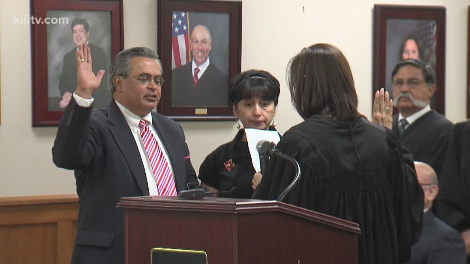 A new judge was sworn into office Tuesday in the 148th District Court.