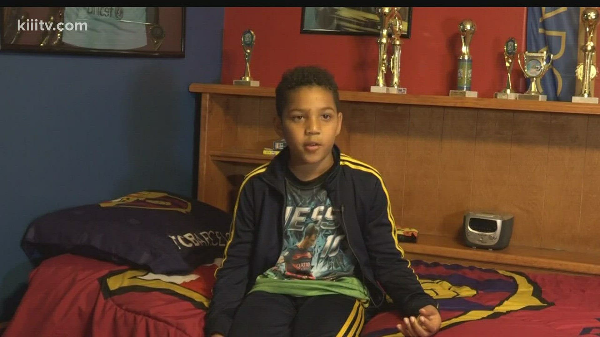 7-year-old Jaron Couture was selected out of thousands of soccer players to attend a camp with FC Barcelona in Spain but needs help getting there.