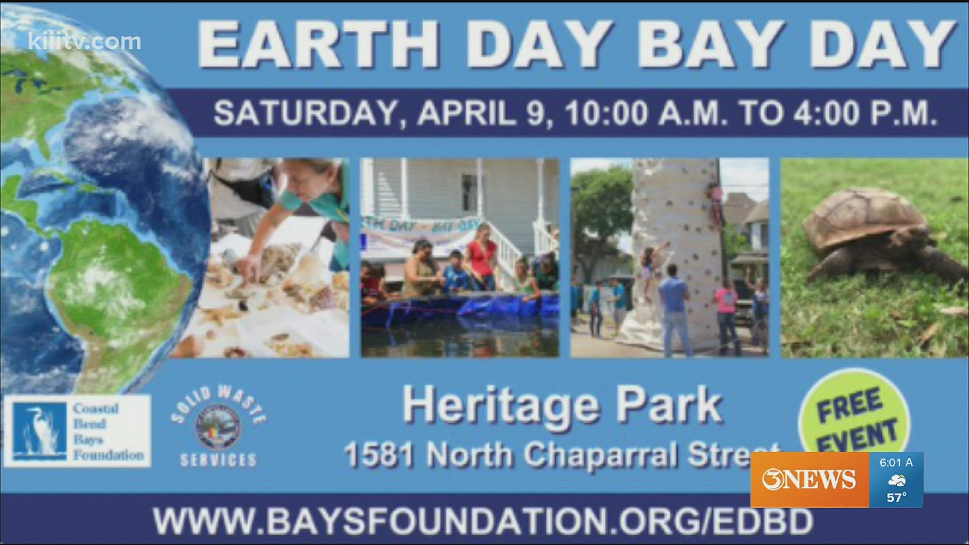 The Coastal Bend Bays Foundation event is happening at Heritage Park from 10 to 4.