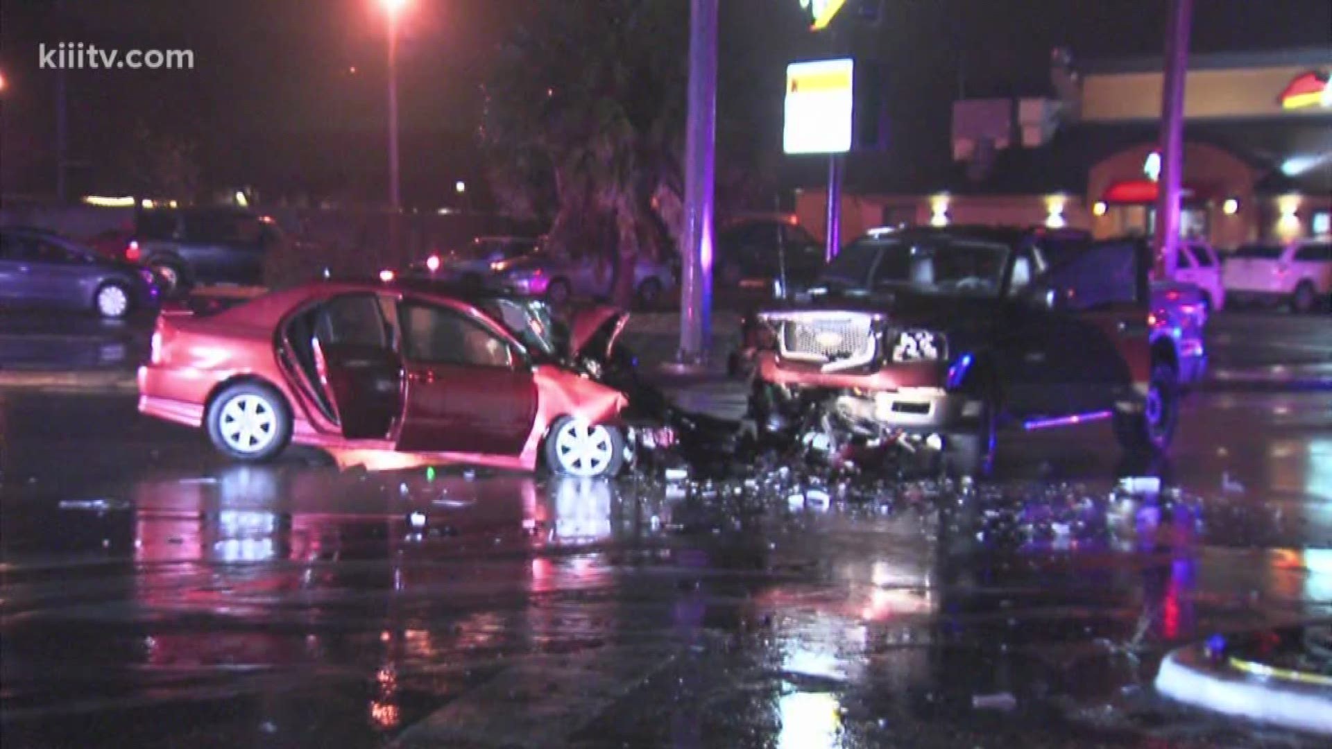 Corpus Christi police have confirmed that a one-year-old child left in critical condition following a head-on collision Tuesday night has died in the hospital.