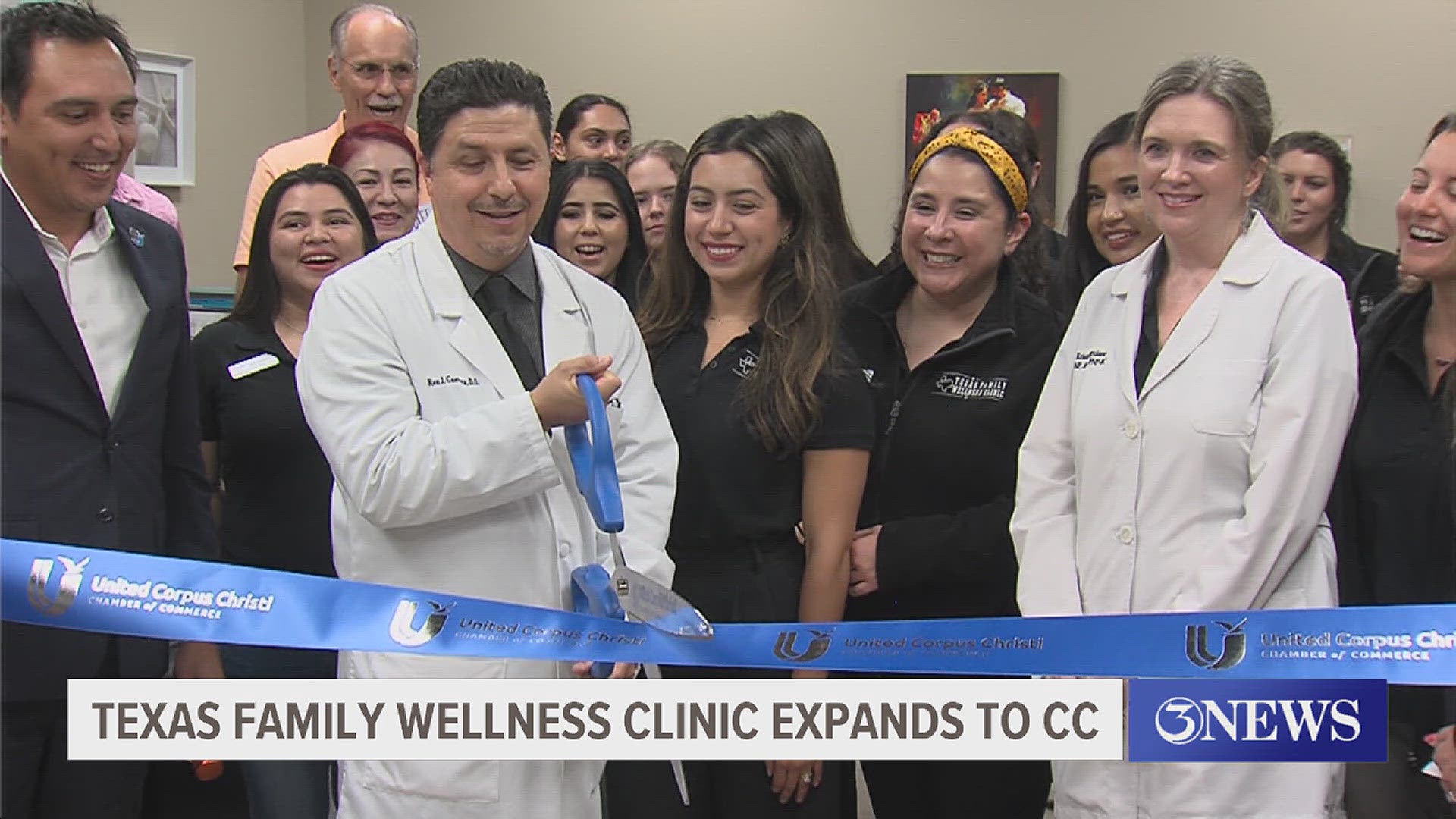 The family practice cut the big blue ribbon on their second, larger location with the goal to help even more patients.