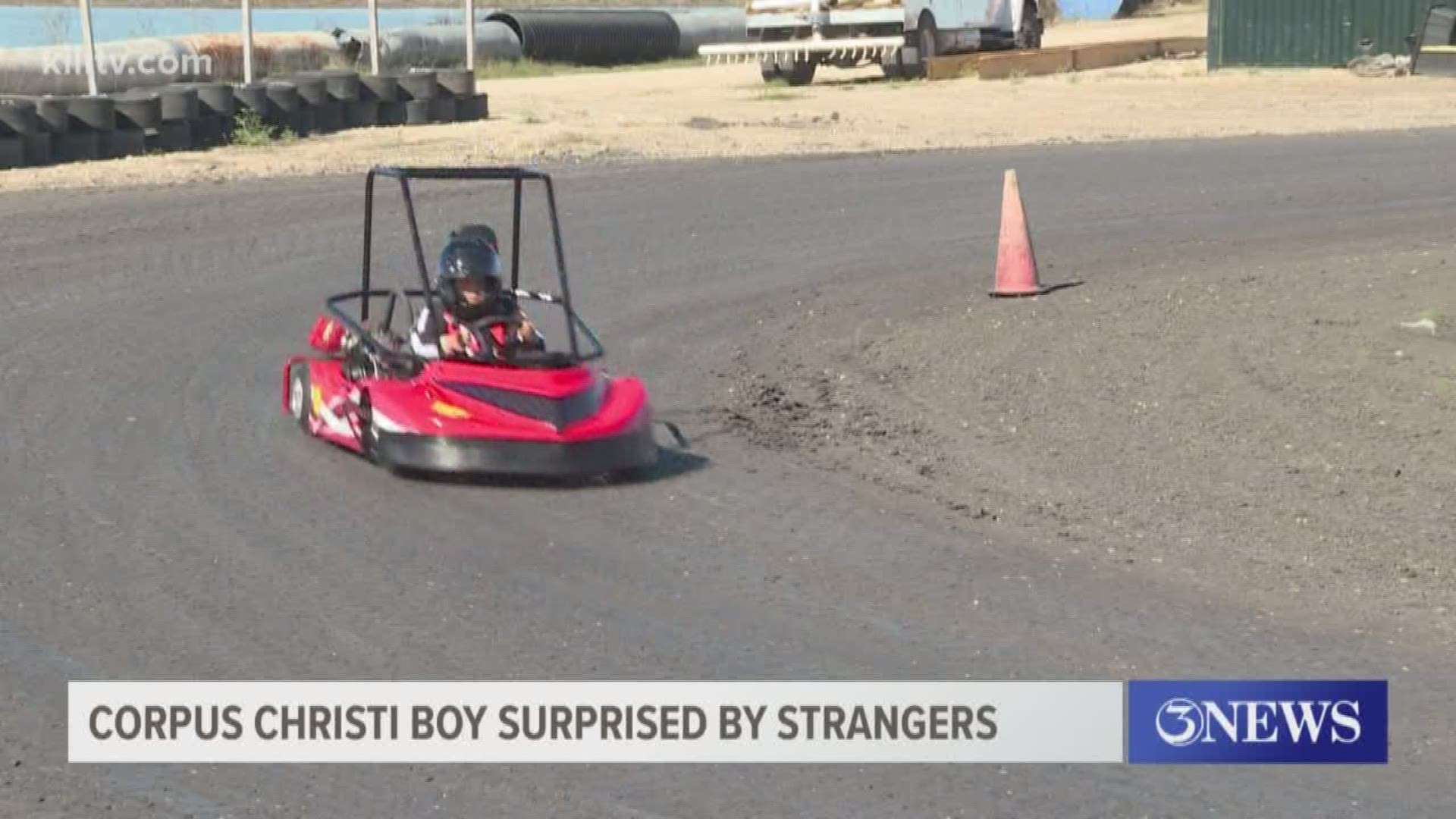 Kenny Smith's go-kart was stolen in early December 2019