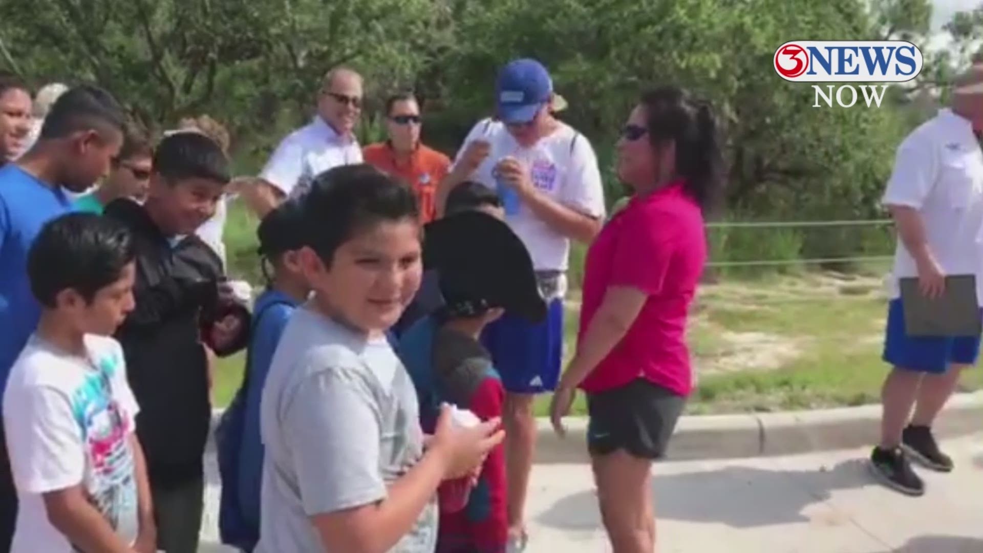 Rockport's Camp Aranzazu, a camp for children and adults with special needs and chronic illnesses, celebrated Monday the completion of a new 600-foot bridge connecting their main camp area to 27 acres on Copano Bay.