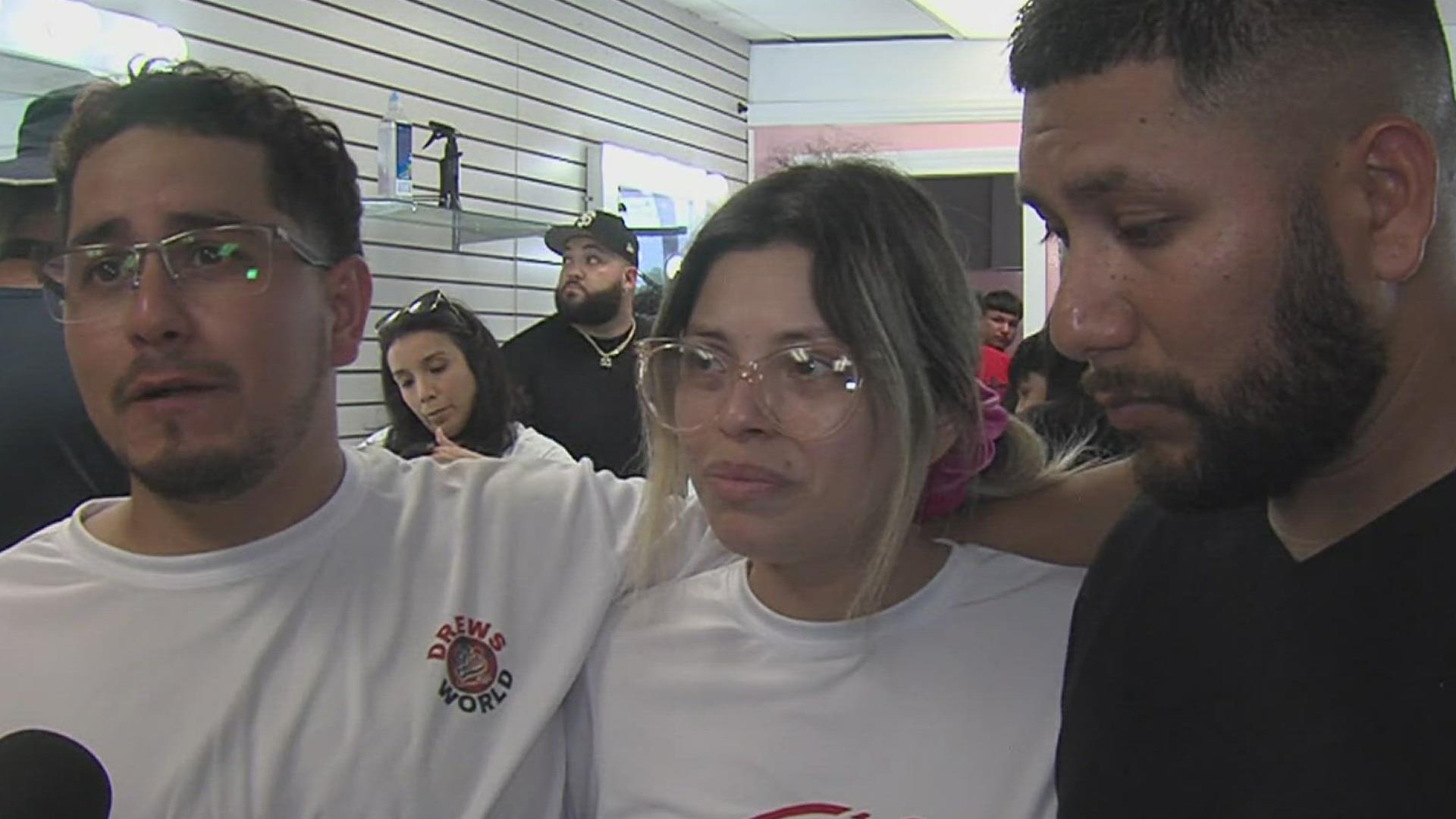 A back to school giveaway was held at Beauty Crush on Weber to honor the memory of Andrew Lee Garza Jr, who was killed in February.