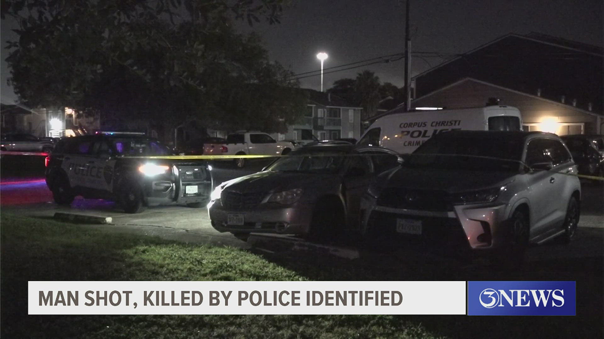 According to Chief Mike Markle, Preston Graham came out of his apartment with an AR style assault weapon and officers fired at him. Graham did not fire his weapon.