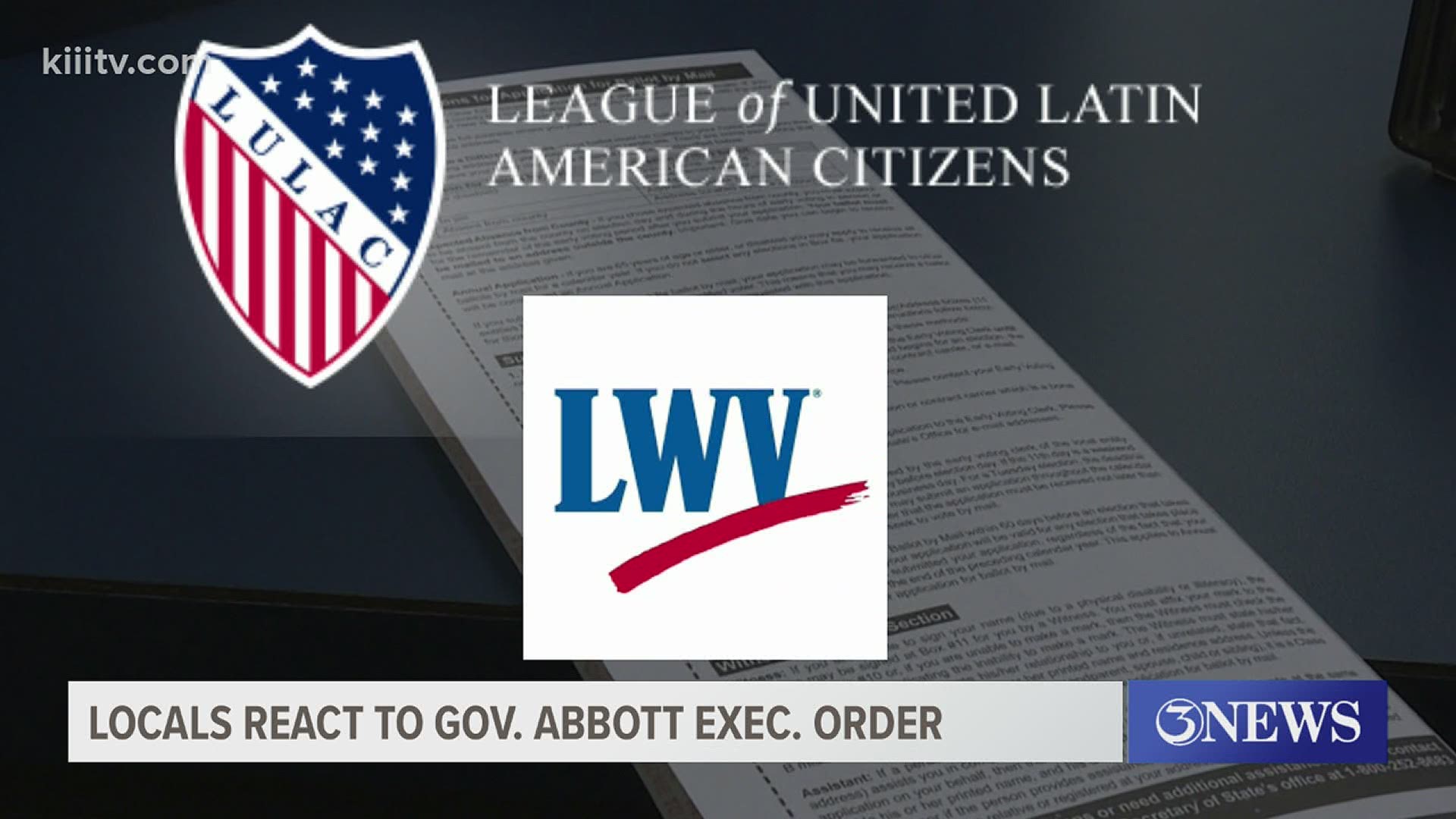The lawsuits were filed by the League of United Latin American Citizens and the League of Women Voters of Texas and two individual voters.