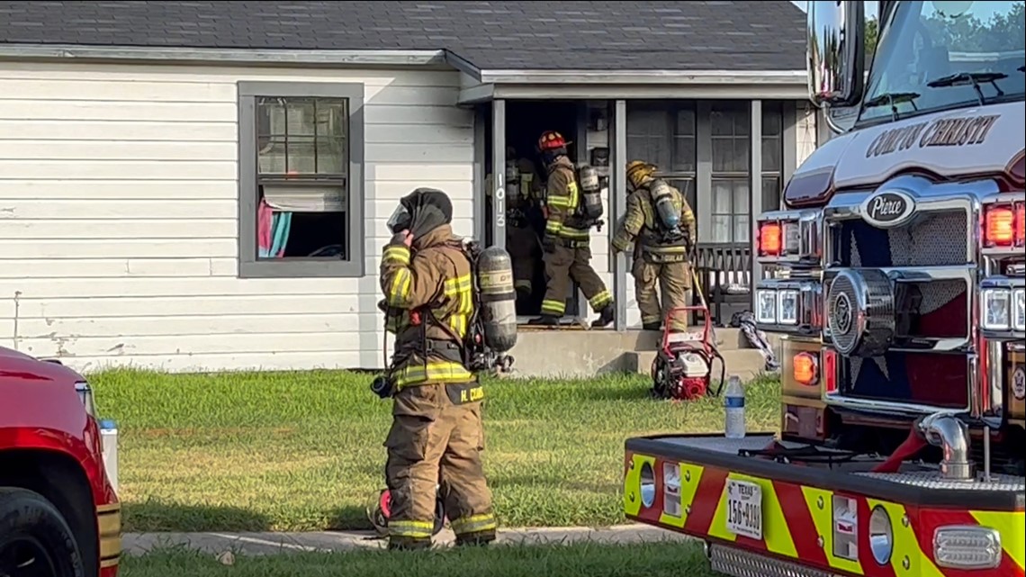 House Catches Fire On Lum St. In Corpus Christi 