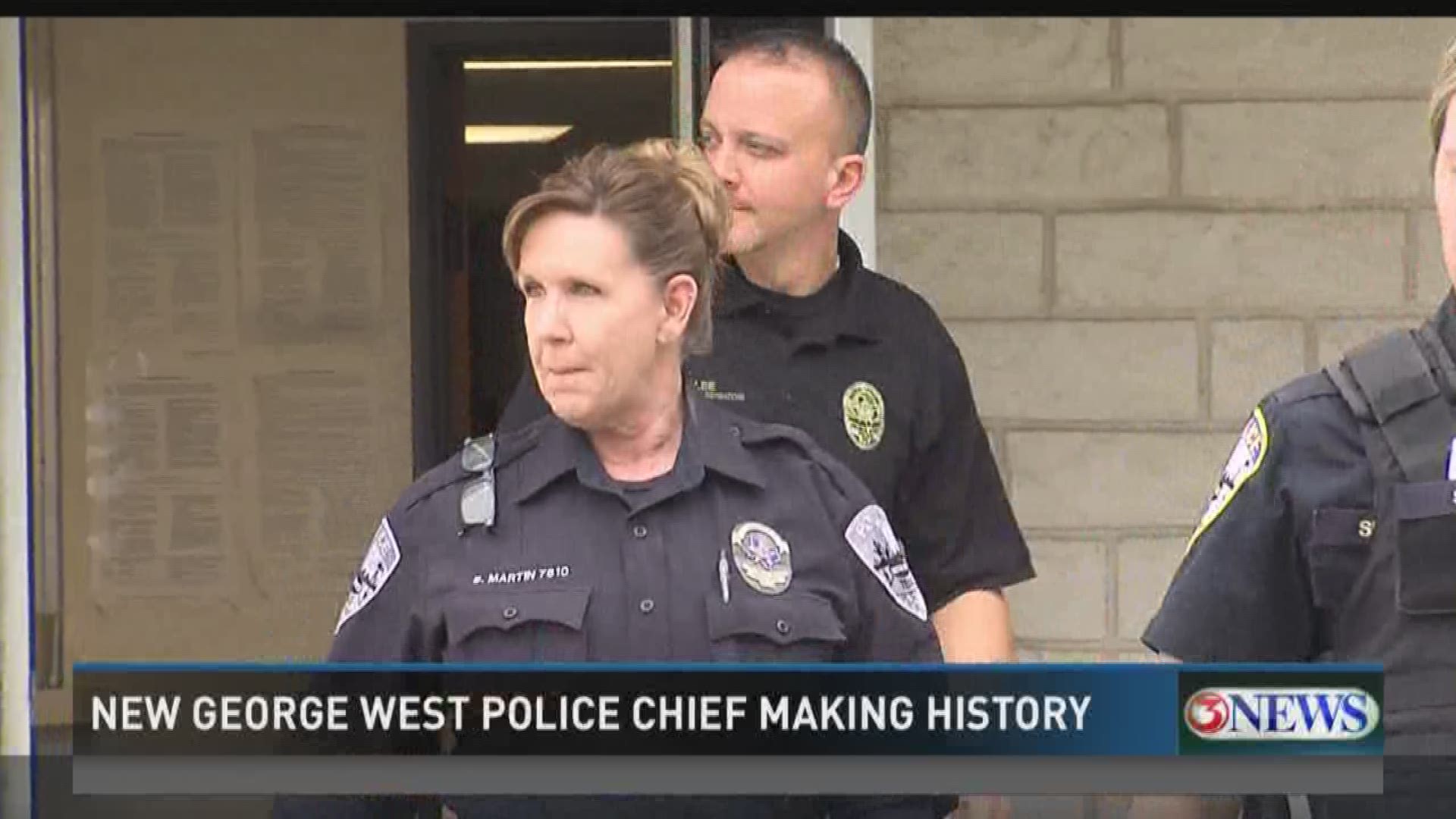 The very first female police chief in the history of George West has now been on the job for a month.